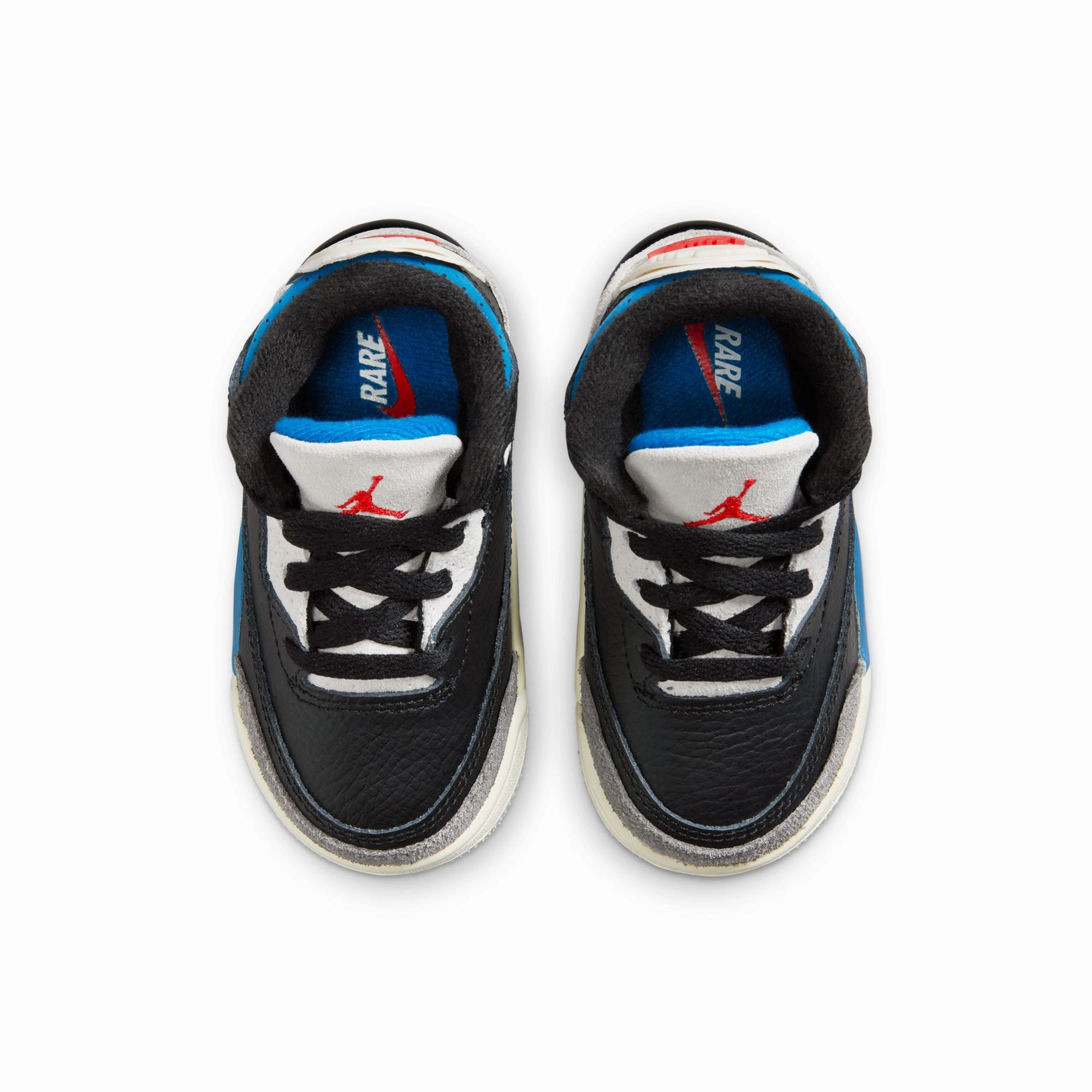 Jordan 3 Retro OG 'Rare Air' (TD) - Black/Chile Red Air Jordan Basketball Shoes for Performance