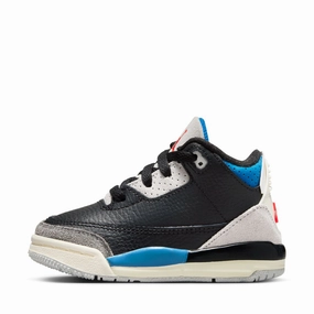 Jordan 3 Retro OG 'Rare Air' (TD) - Black/Chile Red Air Jordan signature sneakers