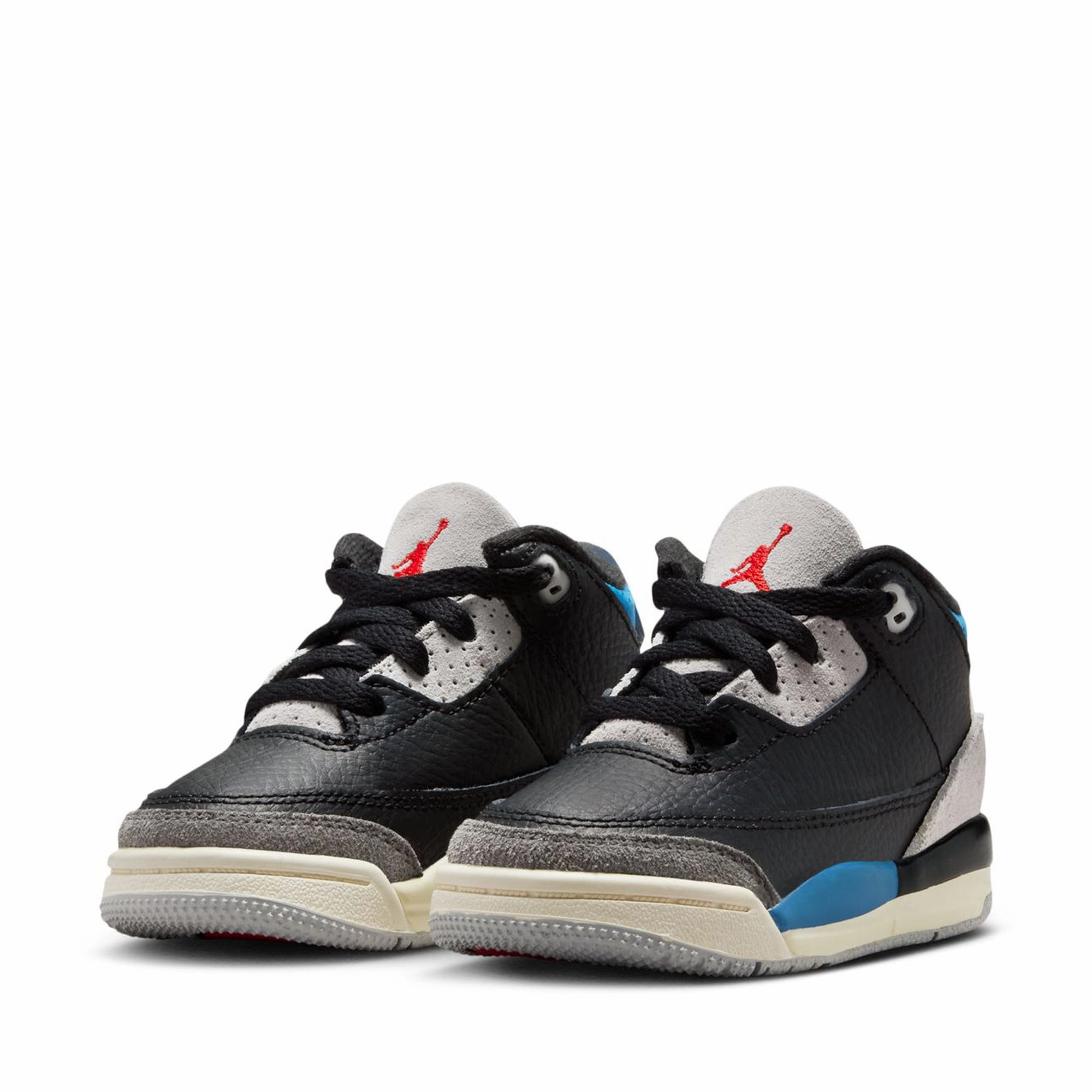 Jordan 3 Retro OG 'Rare Air' (TD) - Black/Chile Red Air Jordan Basketball Shoes for Performance