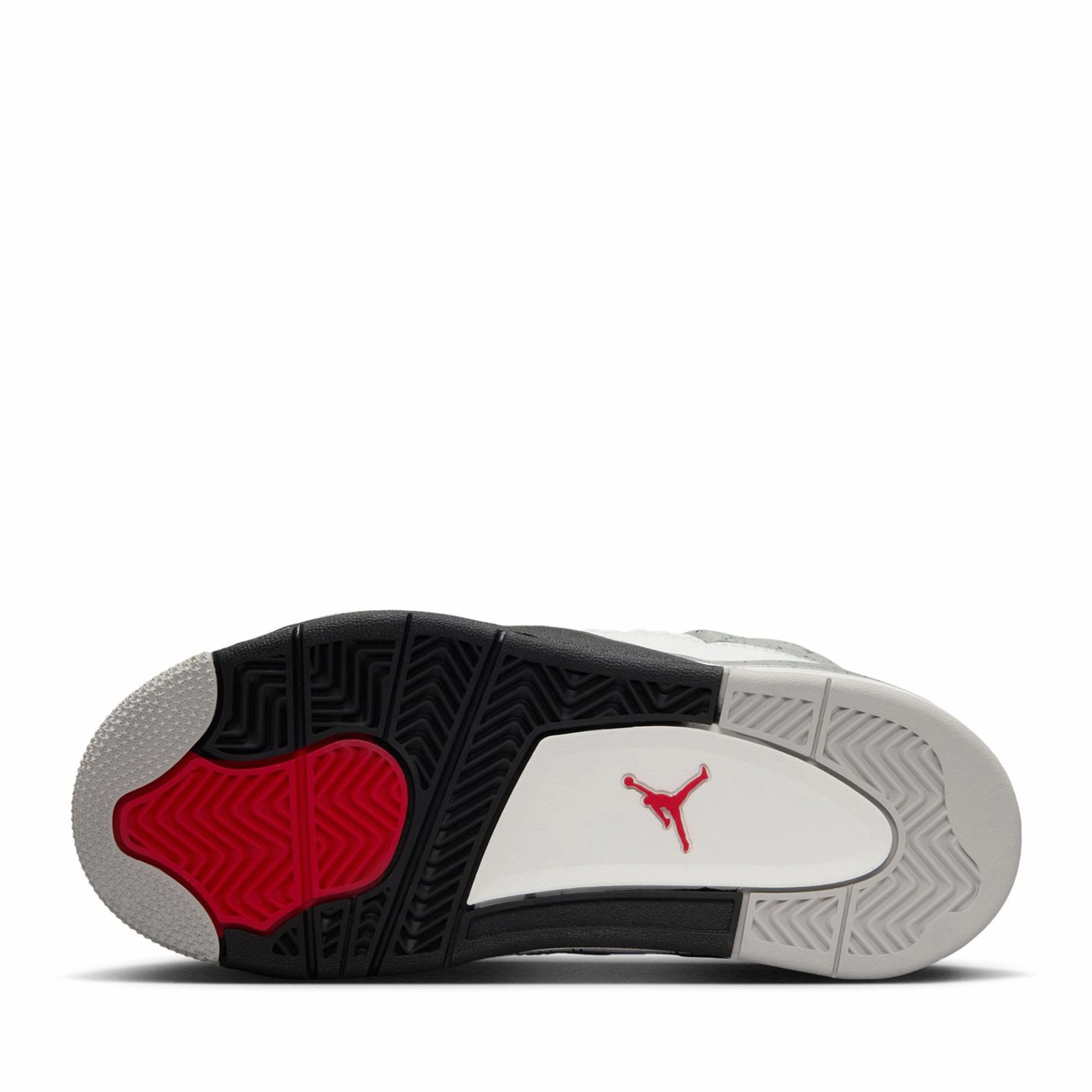 Jordan 4 Retro 'White Cement' (PS) - Summit White/Fire Red Air Jordan Basketball Shoes for Performance