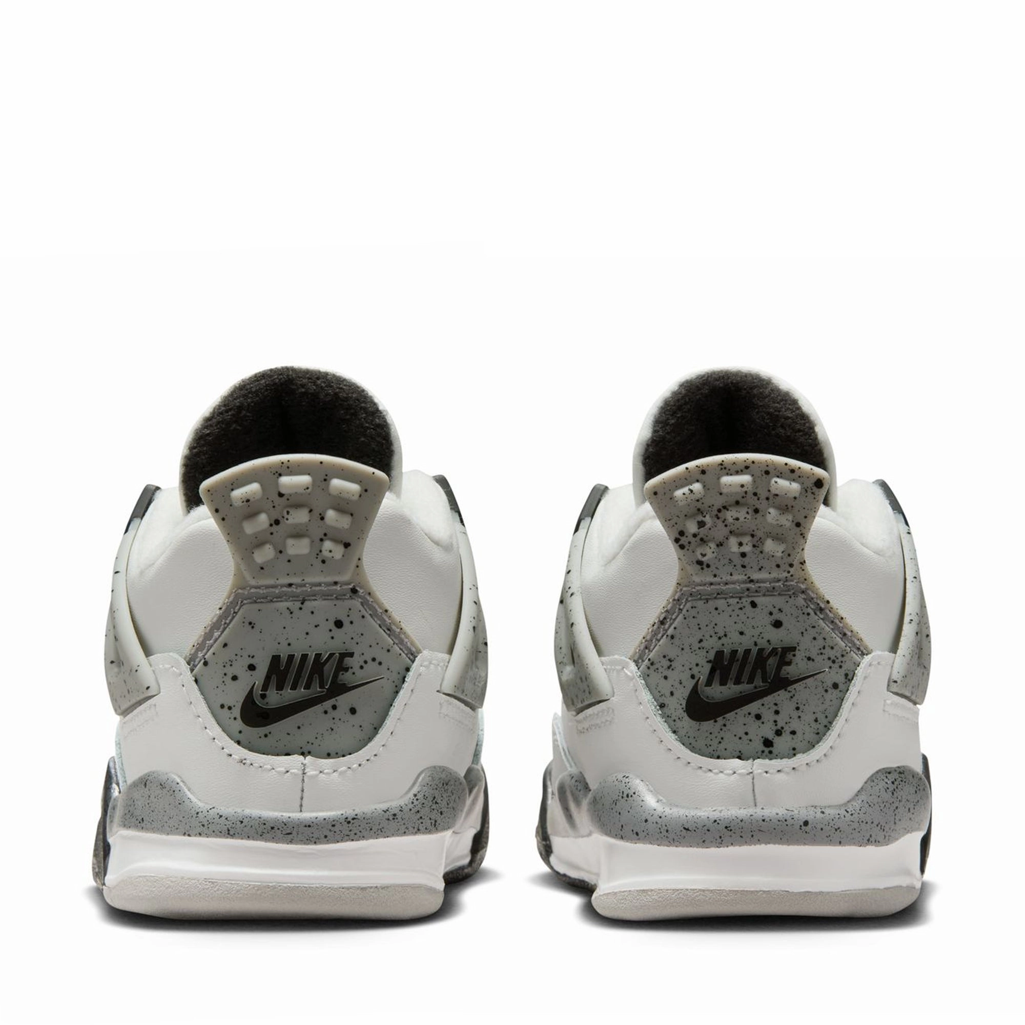 Jordan 4 Retro 'White Cement' (TD) - Summit White/Fire Red Air Jordan Basketball Shoes for Performance