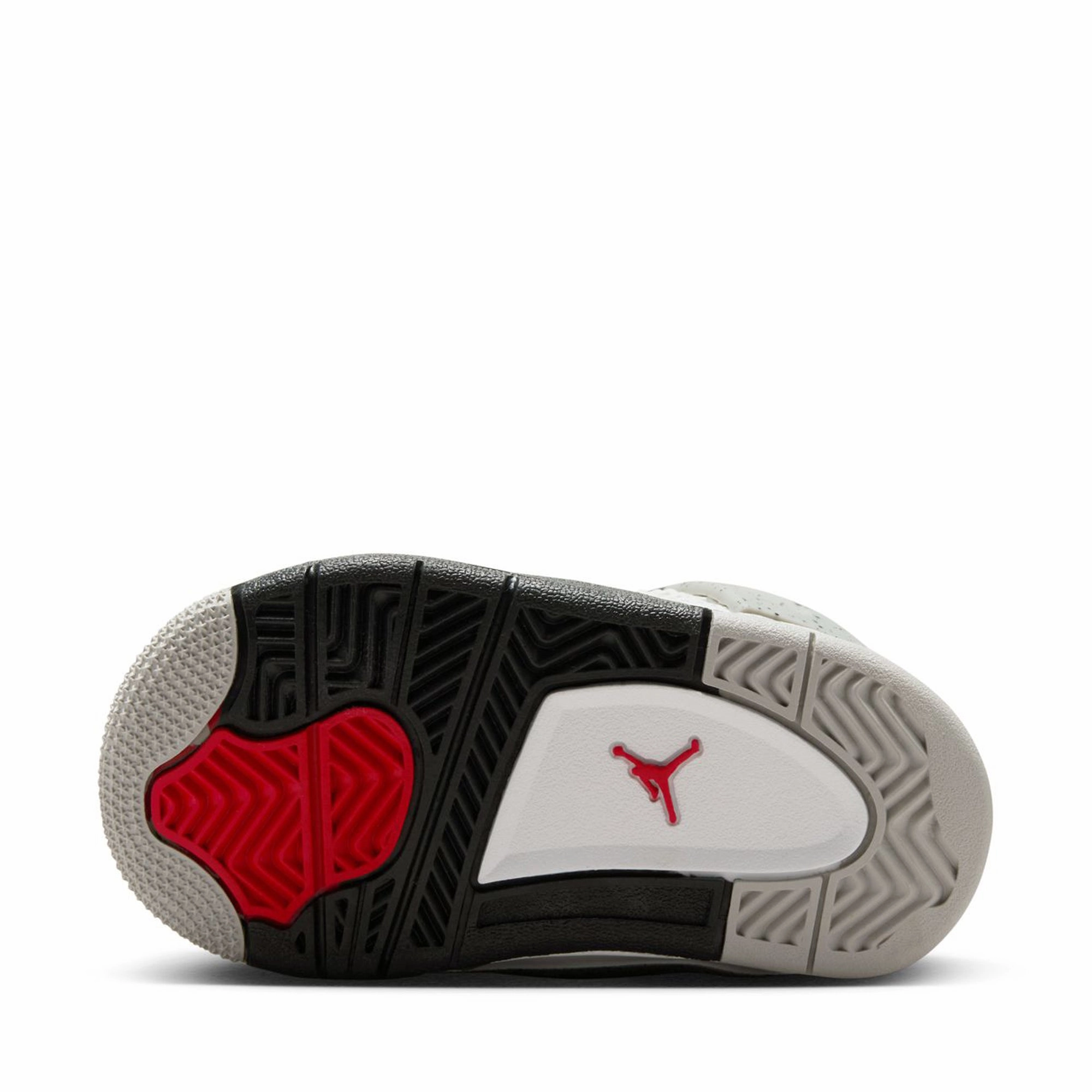 Jordan 4 Retro 'White Cement' (TD) - Summit White/Fire Red Air Jordan Basketball Shoes for Performance