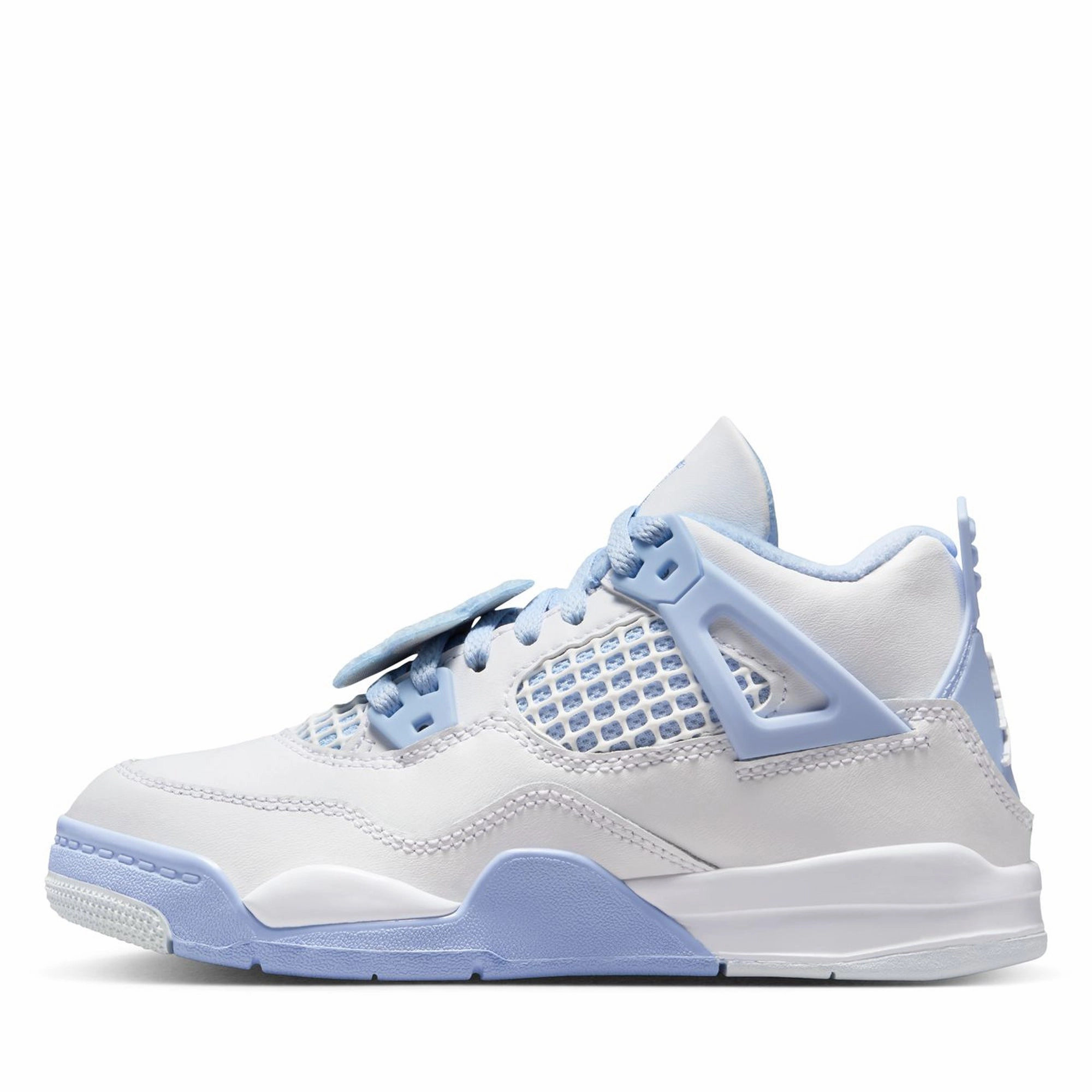 Jordan 4 Retro (PS) - White/Aluminum Air Jordan signature sneakers