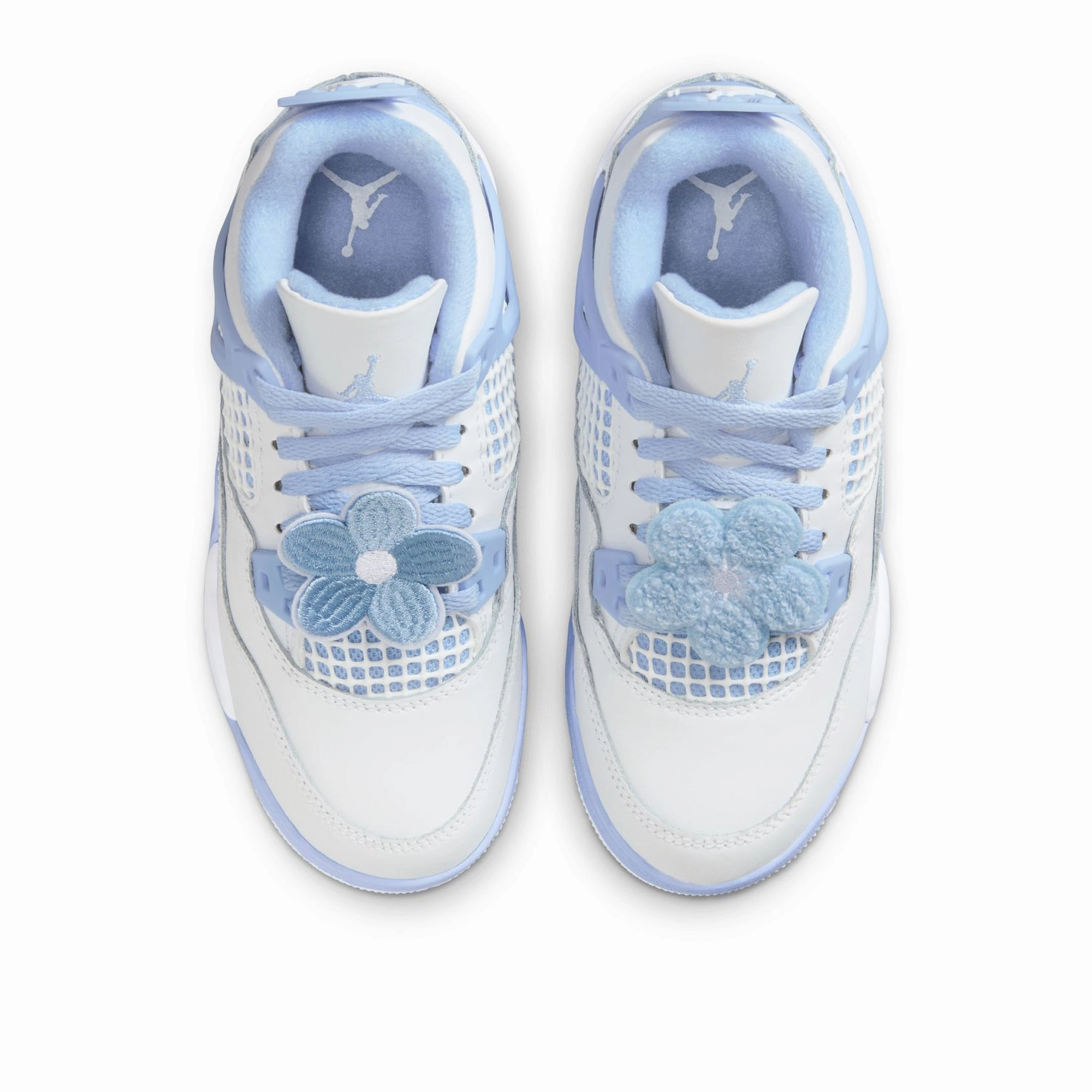 Jordan 4 Retro (PS) - White/Aluminum Air Jordan Basketball Shoes for Performance