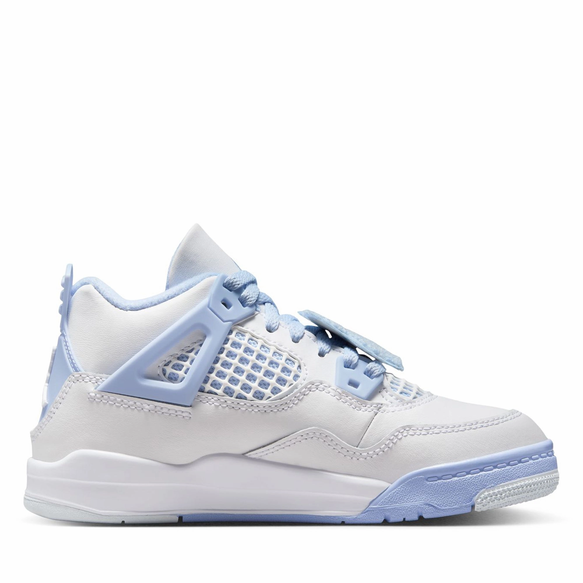 Jordan 4 Retro (PS) - White/Aluminum Air Jordan Basketball Shoes for Performance