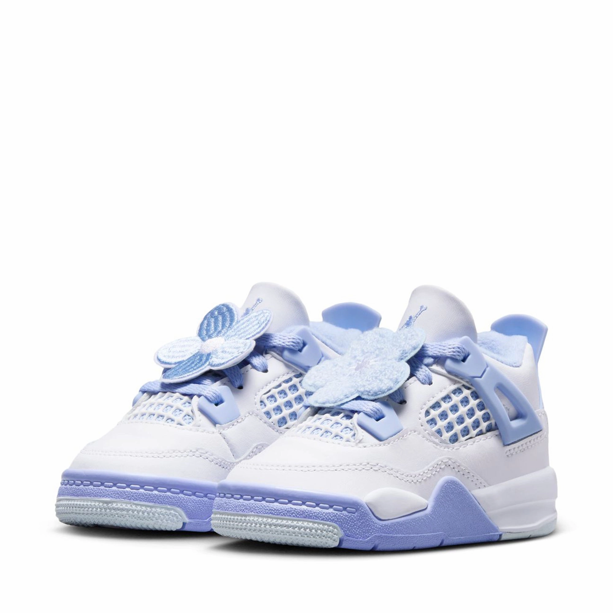 Jordan 4 Retro (TD) - White/Aluminum Air Jordan Basketball Shoes for Performance