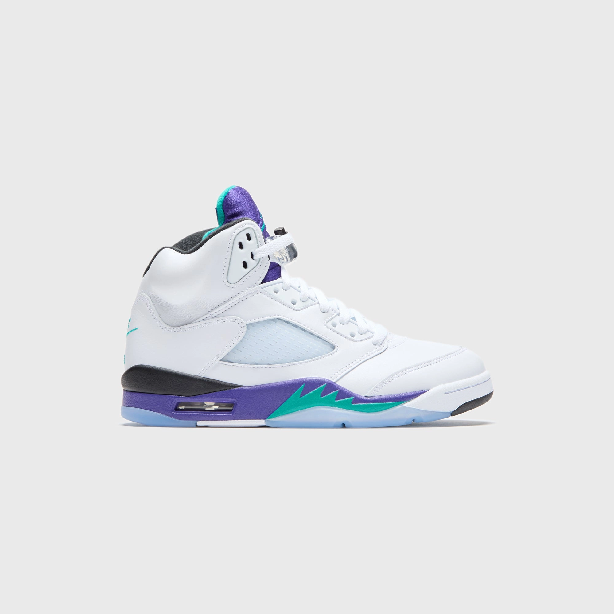 Jordan Air Jordan 5 - Black / New Emerald / Grape Ice Retro basketball sneakers