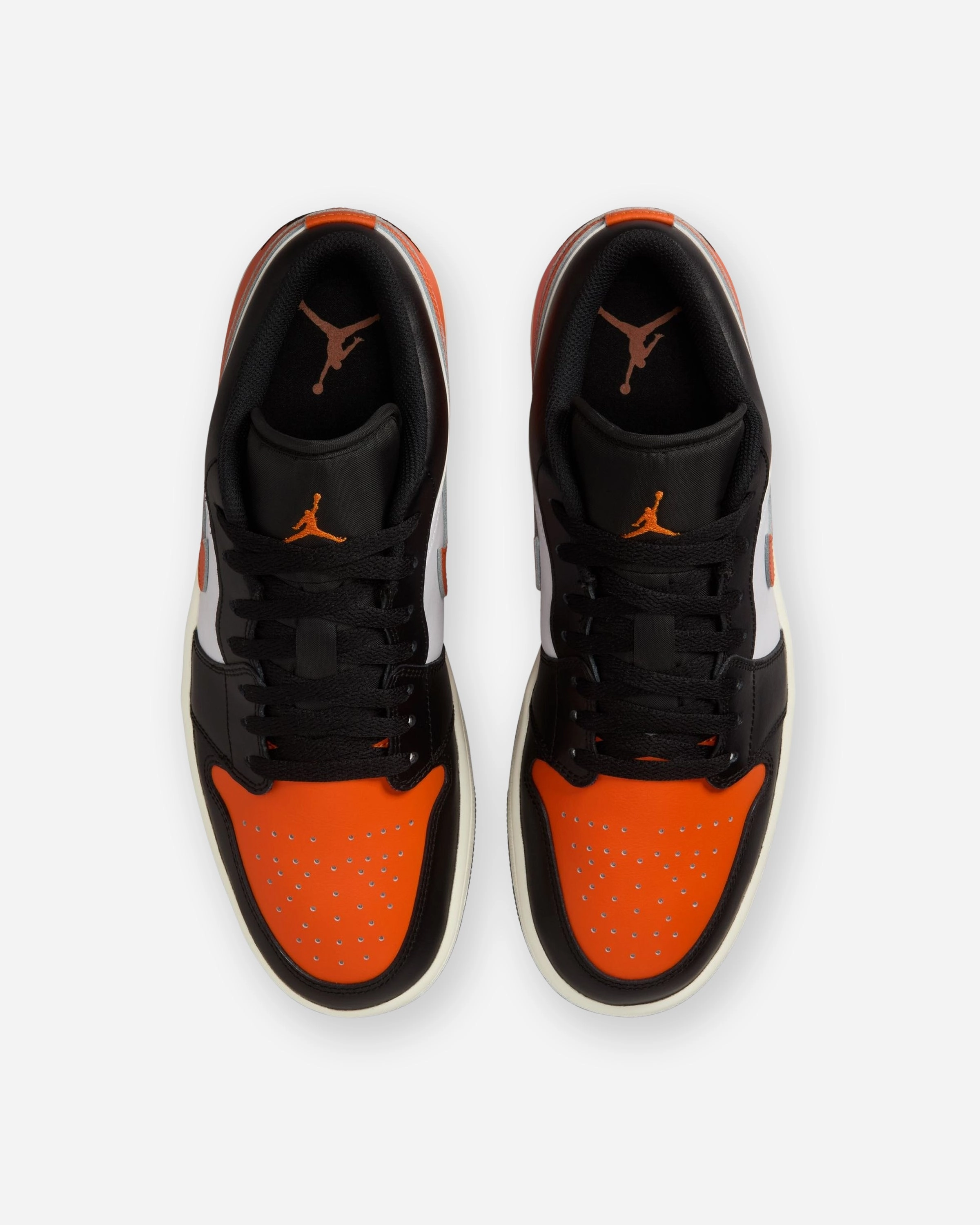 JORDAN AJ 1 LOW - BLACK/ STARFISH Heritage hoops sneakers