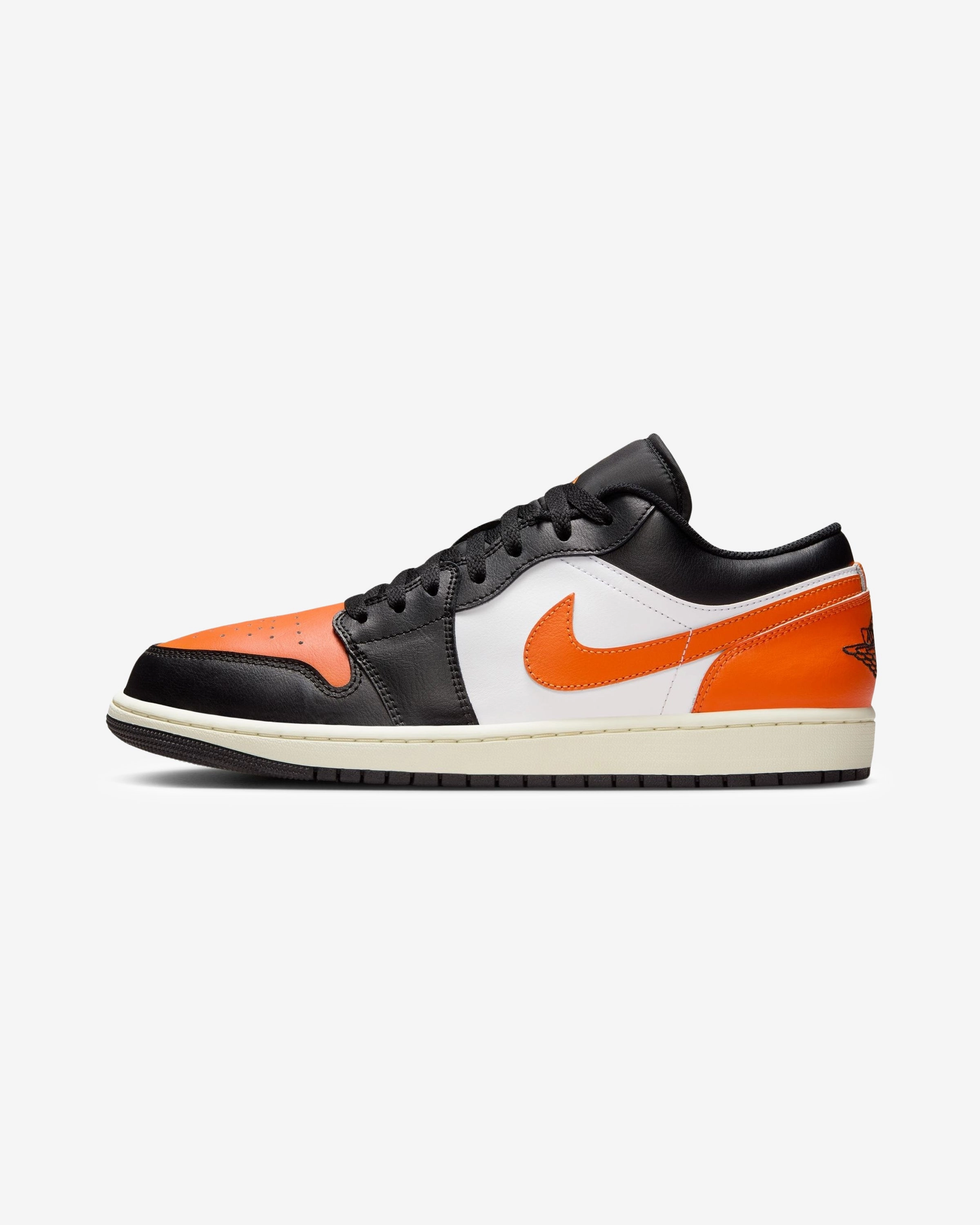 JORDAN AJ 1 LOW - BLACK/ STARFISH Heritage hoops sneakers