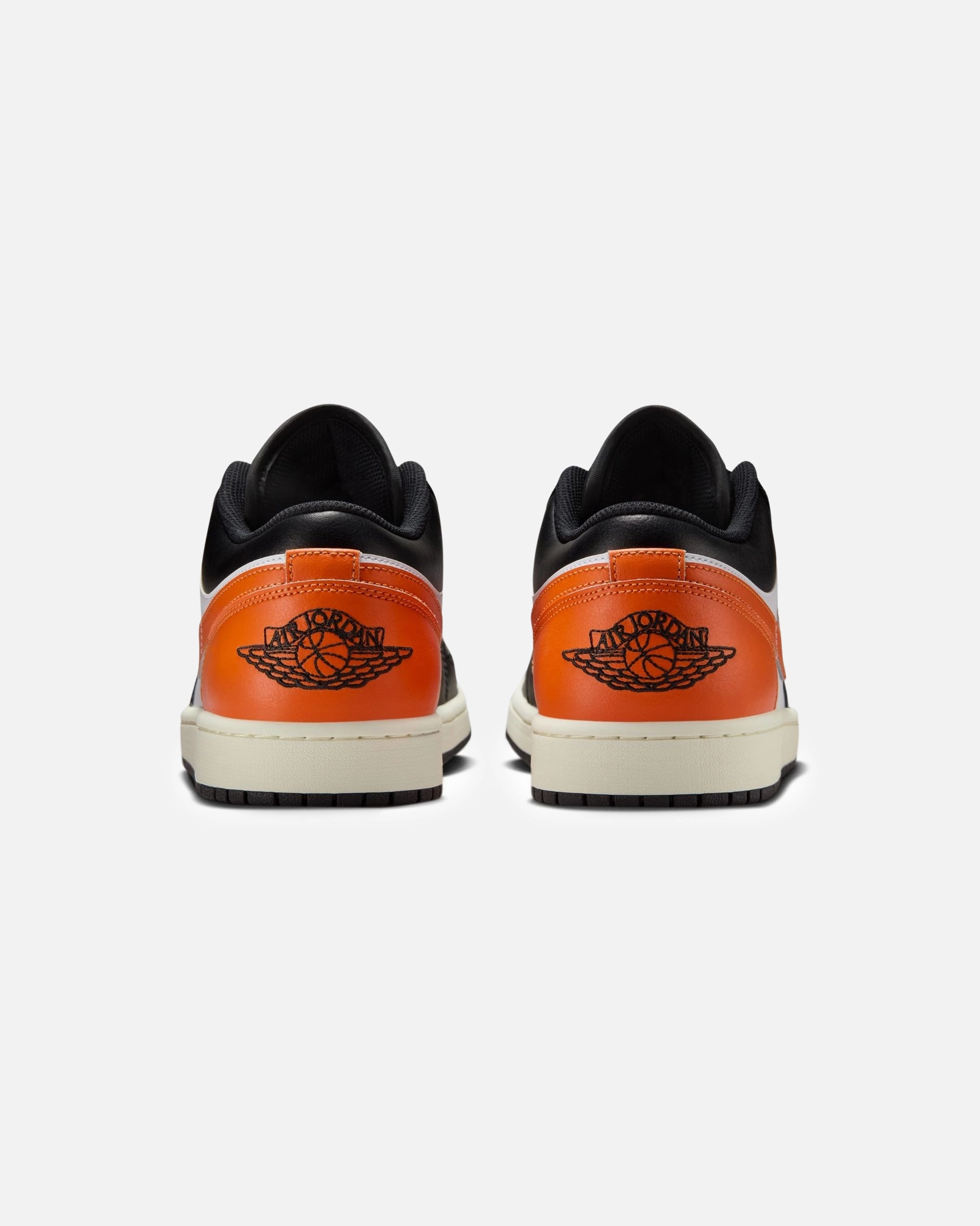 JORDAN AJ 1 LOW - BLACK/ STARFISH Heritage hoops sneakers