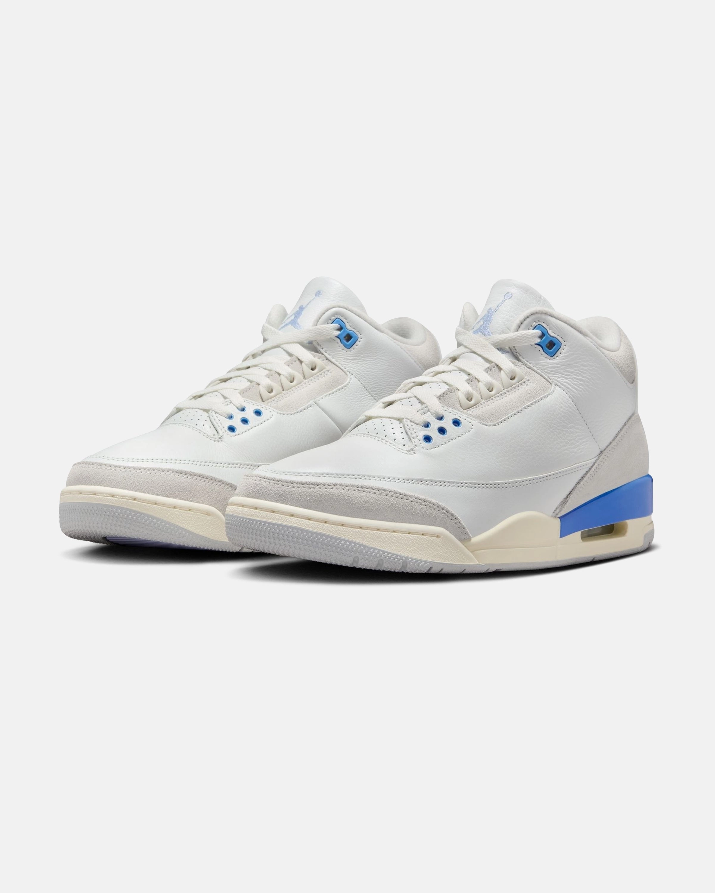 JORDAN AJ 3 RETRO - SUMMITWHITE/ HYDROGENBLUE Jordan athletic shoes for men