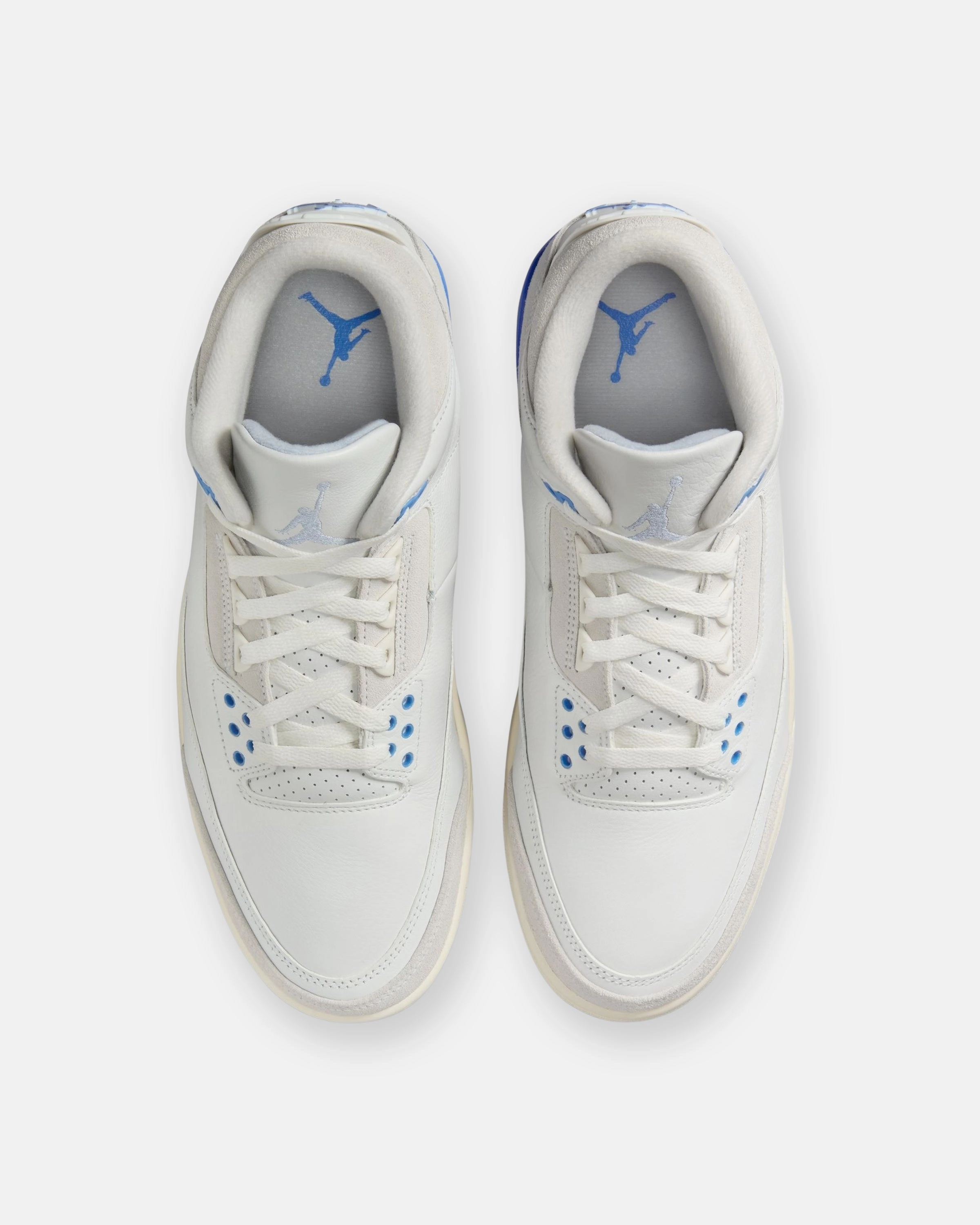 JORDAN AJ 3 RETRO - SUMMITWHITE/ HYDROGENBLUE Heritage hoops sneakers