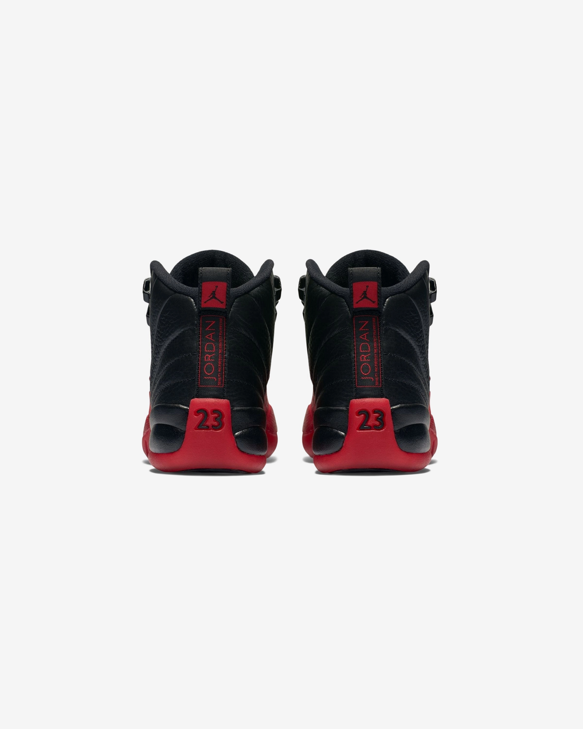 JORDAN GS AJ 12 RETRO - BLACK/ VARSITYRED Heritage hoops sneakers