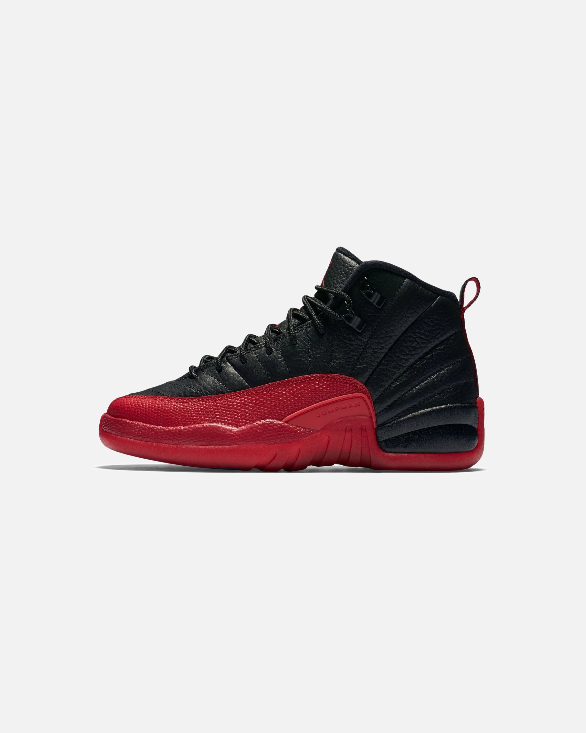JORDAN GS AJ 12 RETRO - BLACK/ VARSITYRED Heritage hoops sneakers