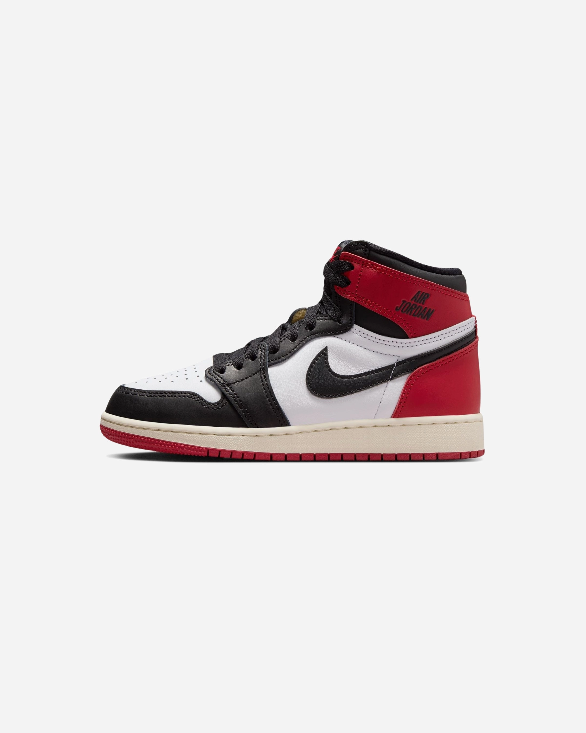 JORDAN GS AJ 1 RETRO HIGH OG - WHITE /BLACK/ VARSITYRED Heritage hoops sneakers