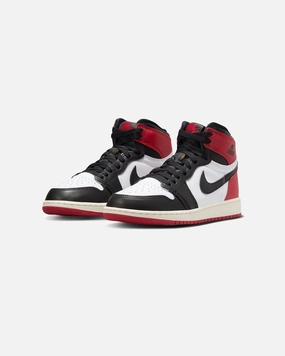 JORDAN GS AJ 1 RETRO HIGH OG - WHITE /BLACK/ VARSITYRED Jordan athletic shoes for men