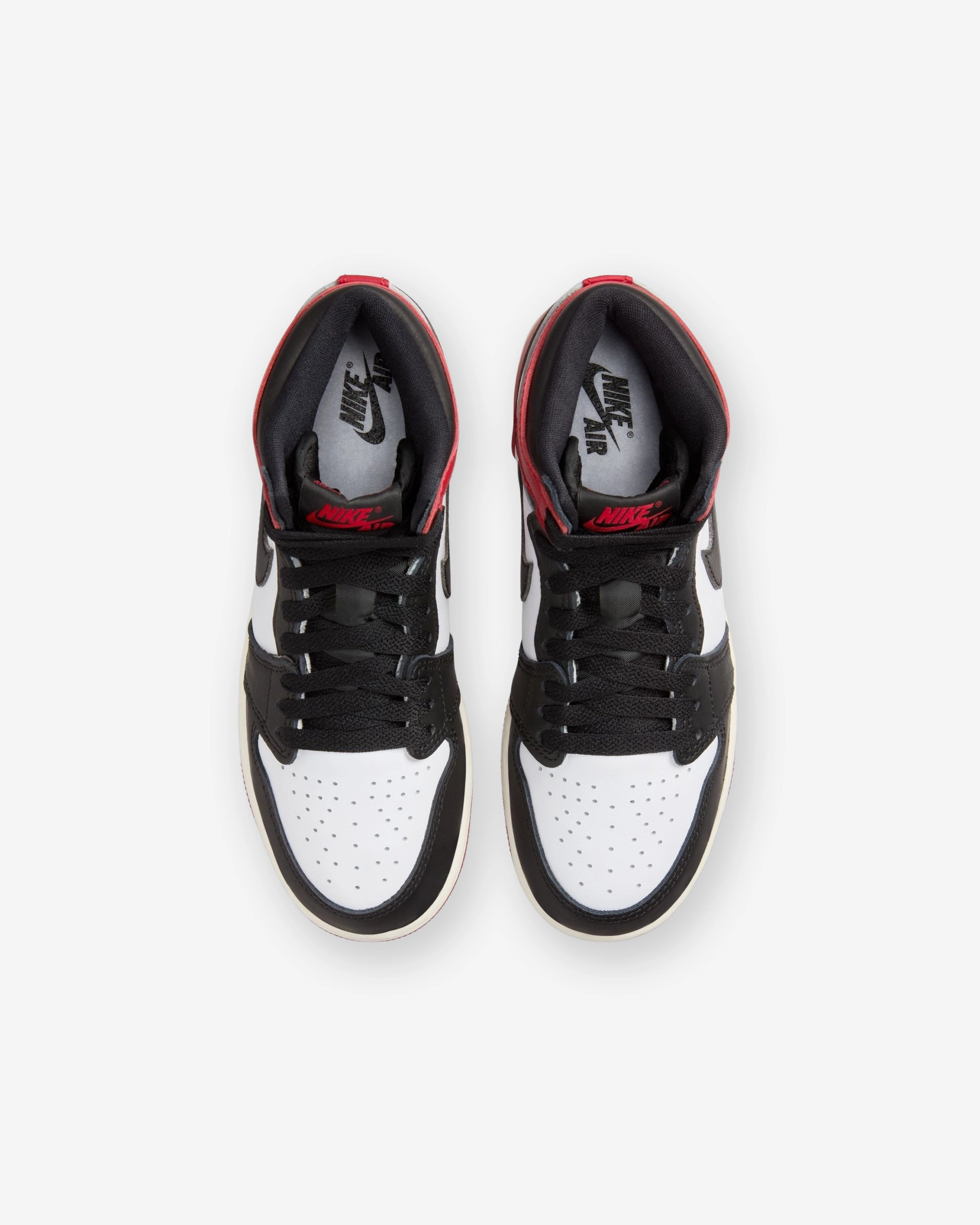 JORDAN GS AJ 1 RETRO HIGH OG - WHITE /BLACK/ VARSITYRED Heritage hoops sneakers