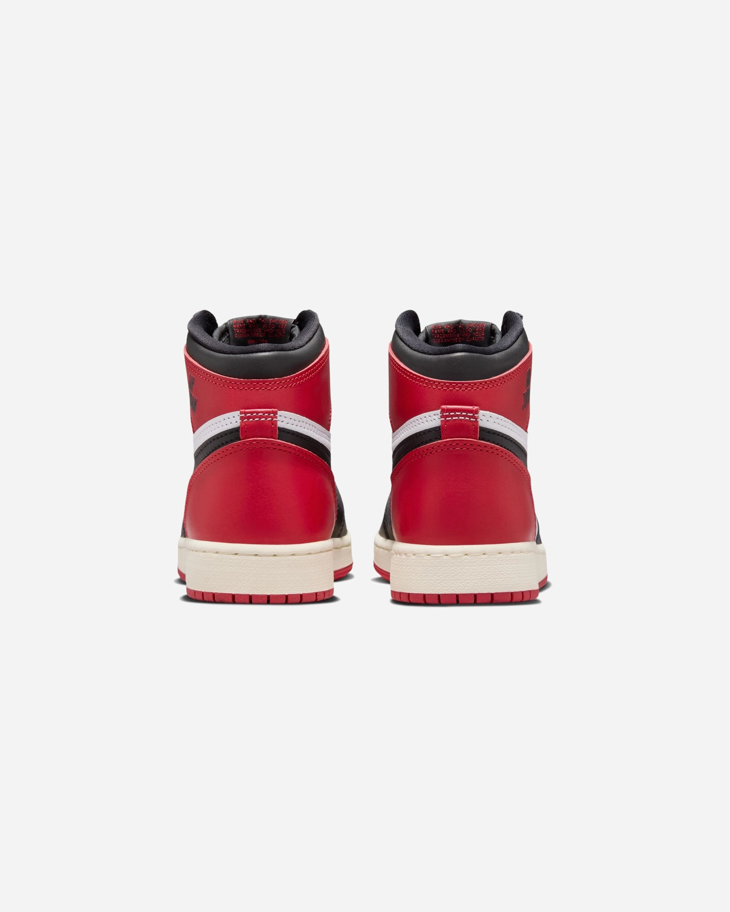 JORDAN GS AJ 1 RETRO HIGH OG - WHITE /BLACK/ VARSITYRED Heritage hoops sneakers