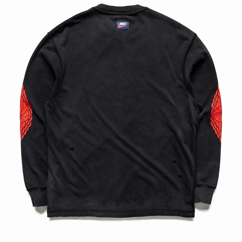 Jordan Rare Air L/S Tee - Black/Chile Red Air Jordan Basketball Shoes for Performance