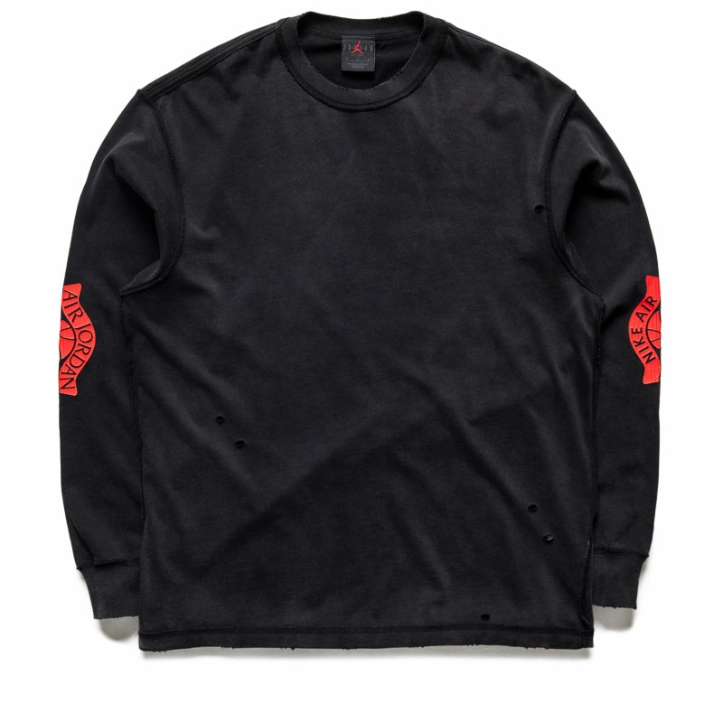 Jordan Rare Air L/S Tee - Black/Chile Red Air Jordan signature sneakers