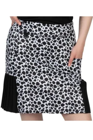 Jupe-Culotte Flirty Taille Plus (Blanc & Noir) de Lopez Columbia Clothing