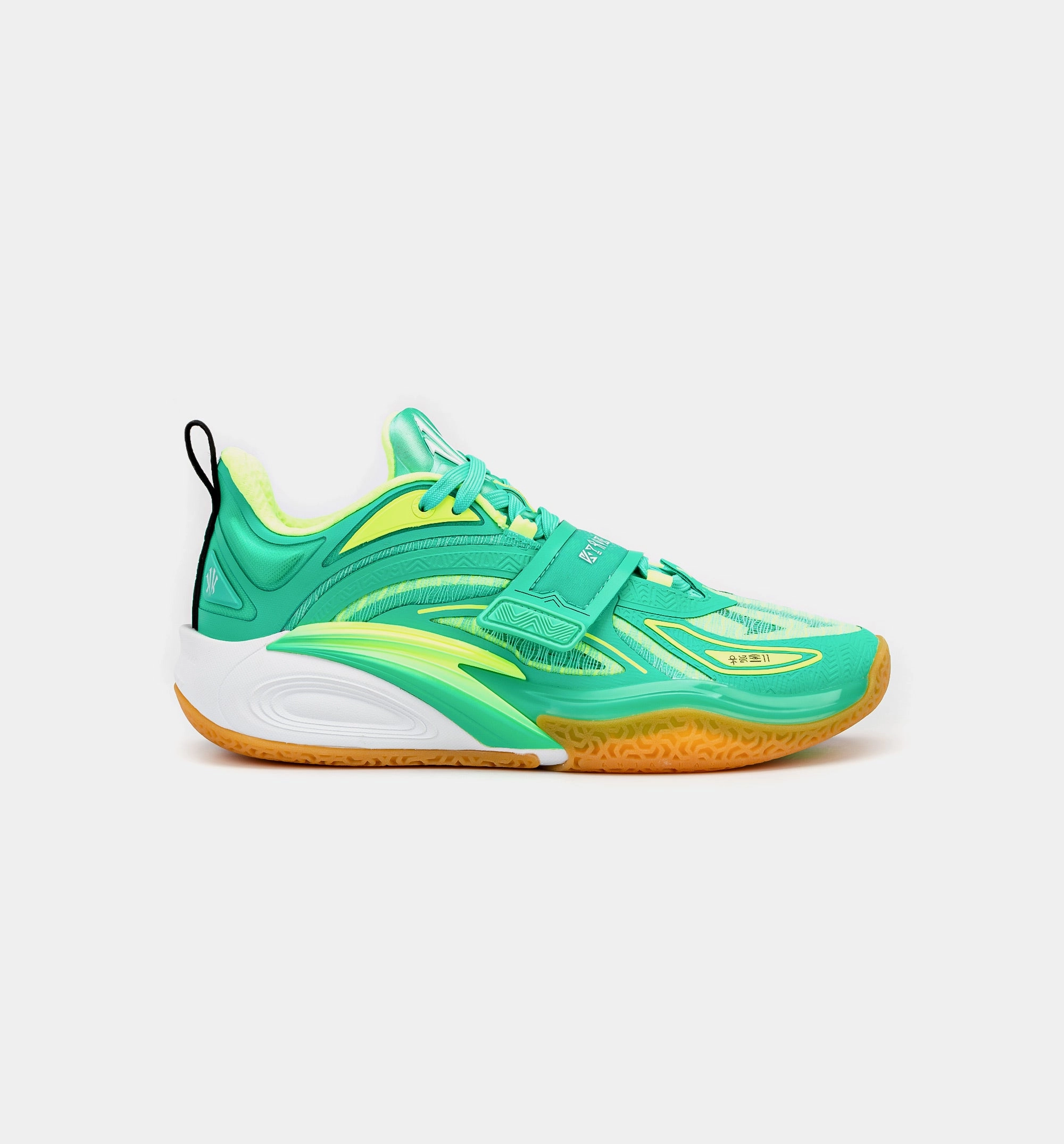 Kai 1 Green Grails Mens Basketball Shoe - Green/Yellow Free Shipping Anta basketball shoes for outdoor courts