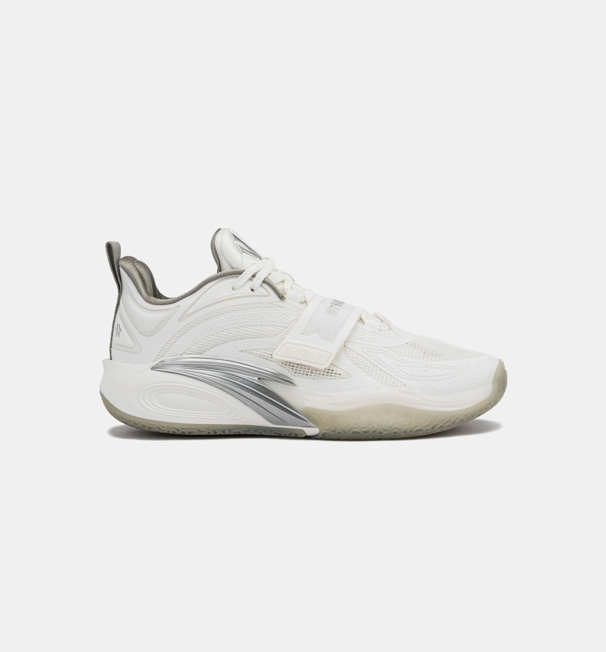 Kai 1 Yang Mens Basketball Shoe - White/Grey Anta basketball shoes for outdoor courts
