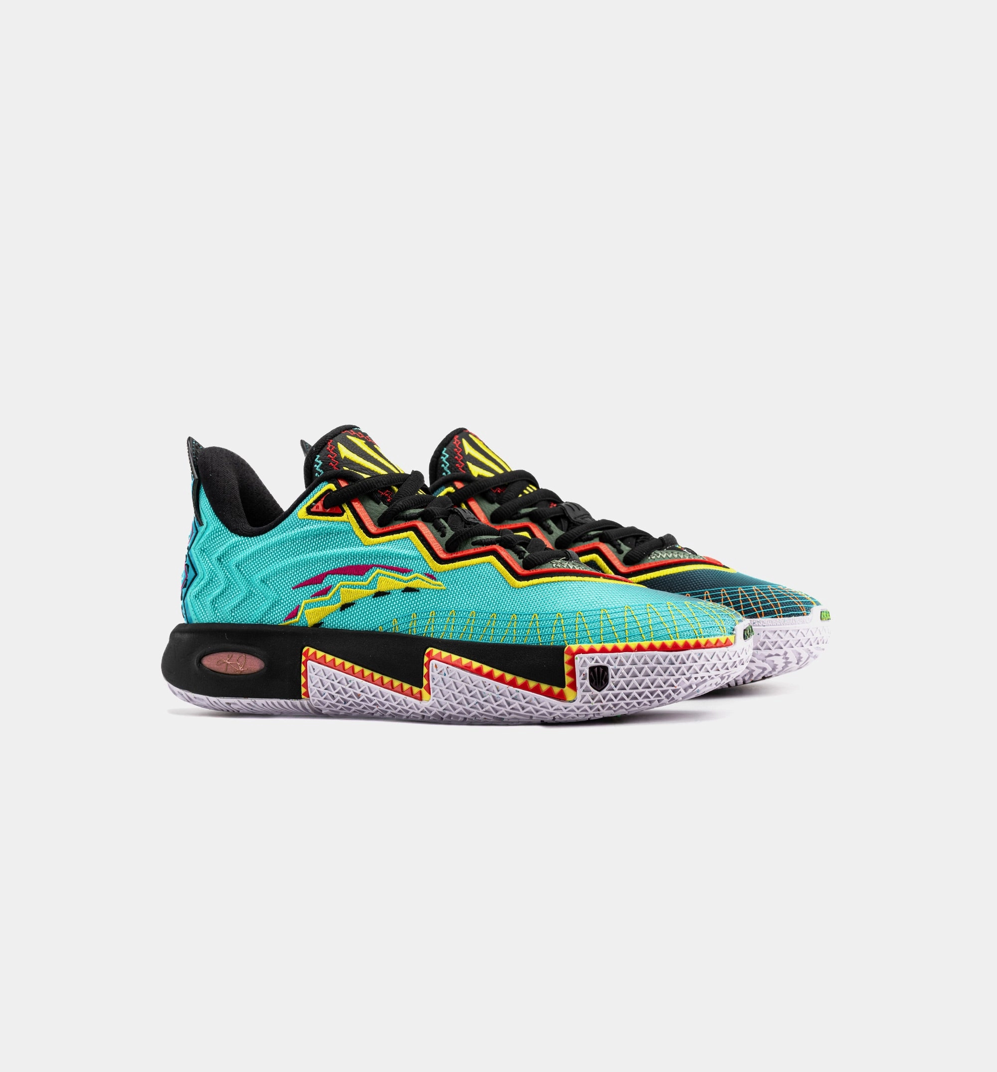 Kai 2 Retro 90S Mens Basketball Shoe - Teal/Black/Orange Anta sporty performance shoes