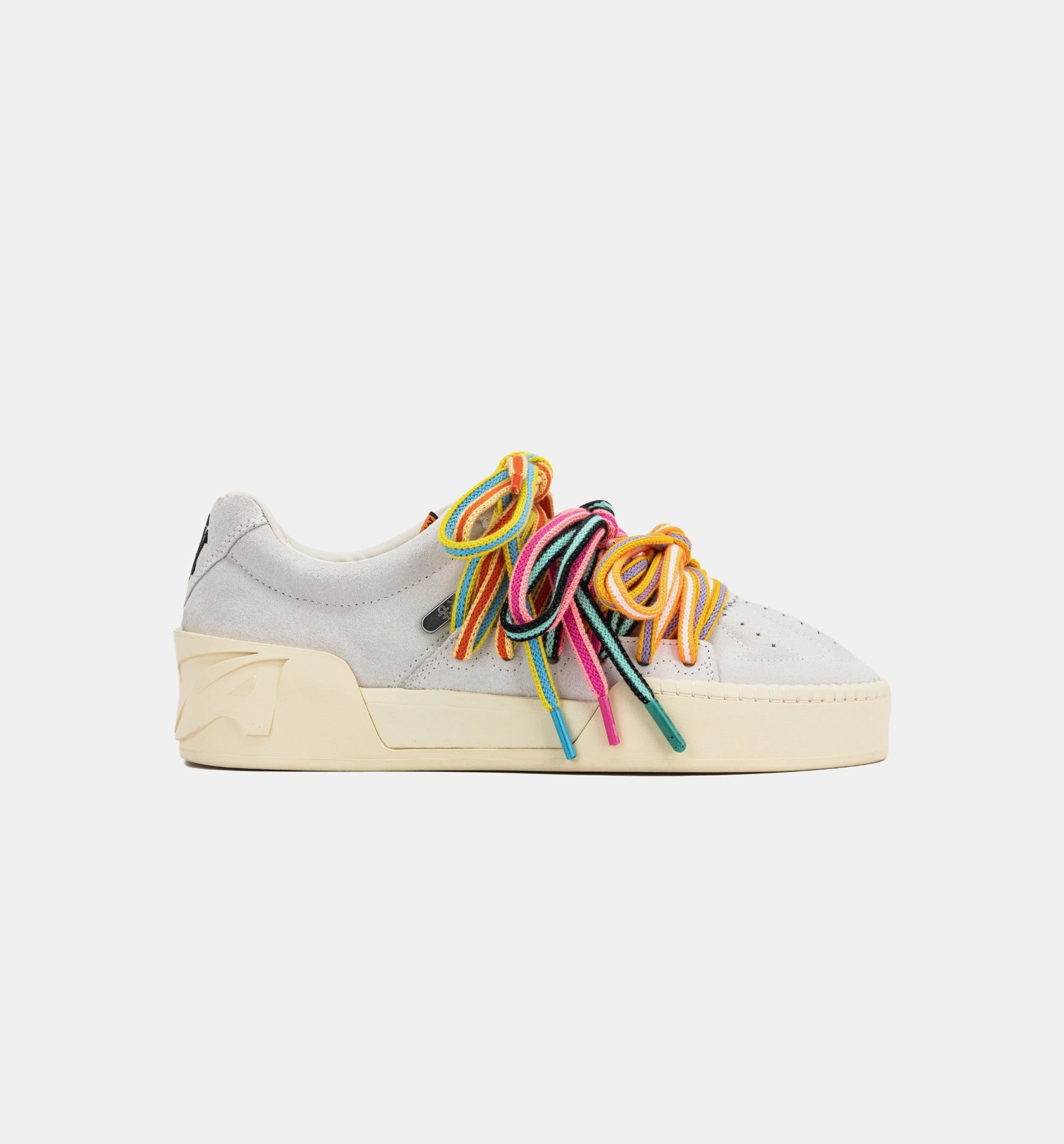 Kai Hela Roots Tribe Mens Lifestyle Shoe - Ivory/White/Multicolor Anta basketball shoes for outdoor courts