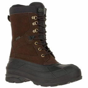 KAMIK NATION WIDE MEN'S DARK BROWN Kamik insulated boots for cold weather