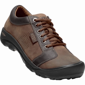 KEEN AUSTIN MEN'S CHOCOLATE BROWN Keen waterproof hiking shoes for trails