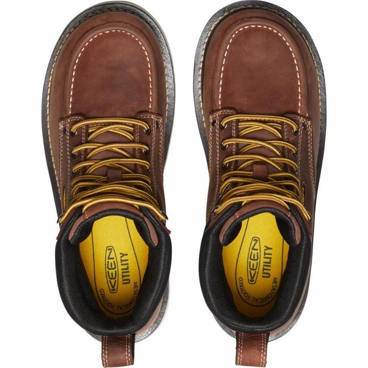 KEEN CINCINNATI 6" WATERPROOF 90 HEEL BOOT SOFT TOE MEN'S MEDIUM AND WIDE Keen Work safety-focused work boots