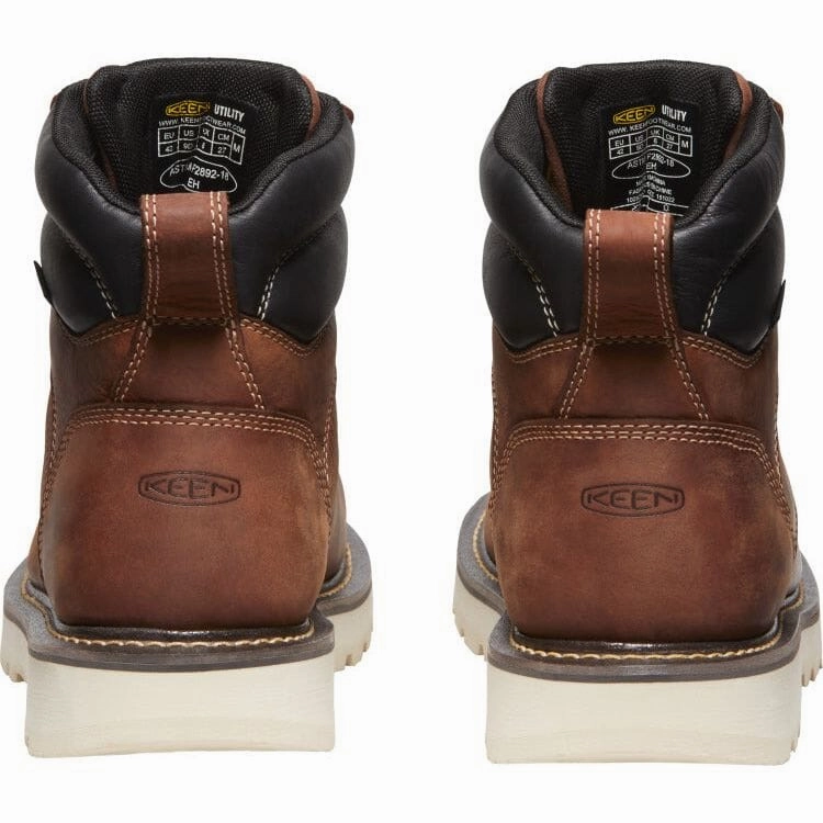 KEEN CINCINNATI 6" WATERPROOF 90 HEEL BOOT SOFT TOE MEN'S MEDIUM AND WIDE Keen Work safety-focused work boots
