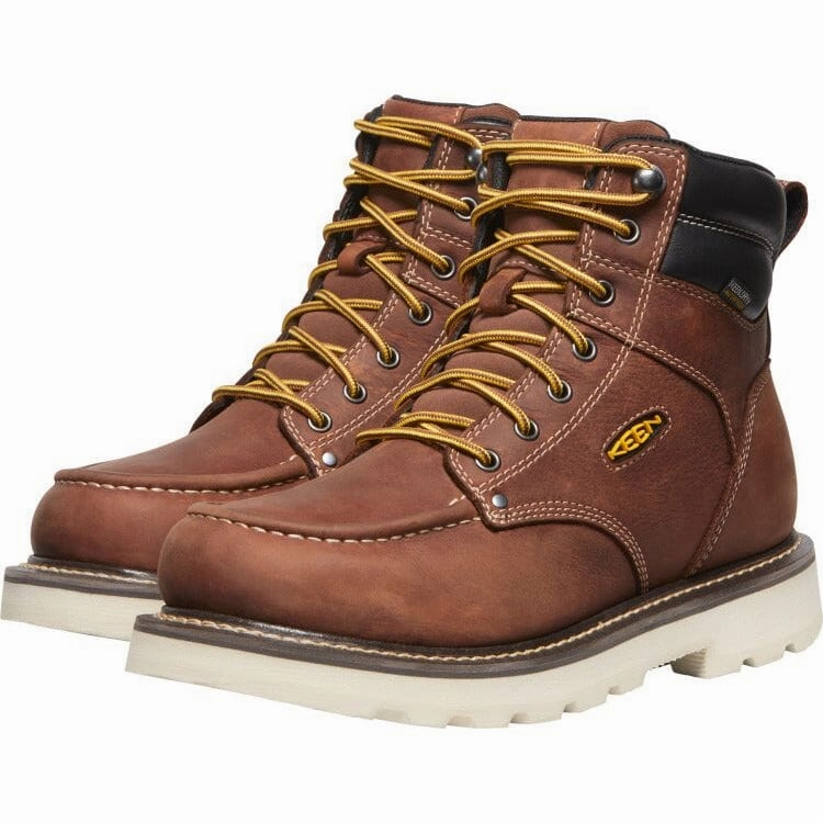 KEEN CINCINNATI 6" WATERPROOF 90 HEEL BOOT SOFT TOE MEN'S MEDIUM AND WIDE Keen Work safety-focused work boots