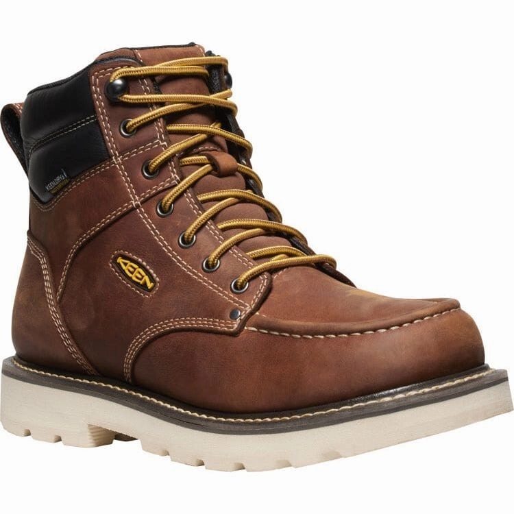 KEEN CINCINNATI 6" WATERPROOF 90 HEEL BOOT SOFT TOE MEN'S MEDIUM AND WIDE Keen Work safety shoes with steel toe