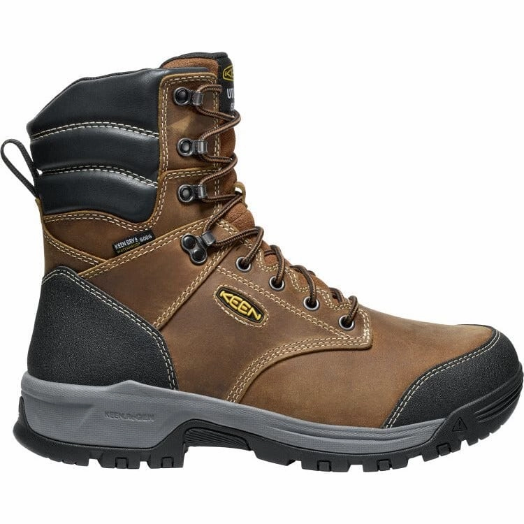 KEEN EVANSTON 8" INSULATED WATRPROOF SOFT TOE BOOT MEN'S MEDIUM AND WIDE Keen Work safety-focused work boots