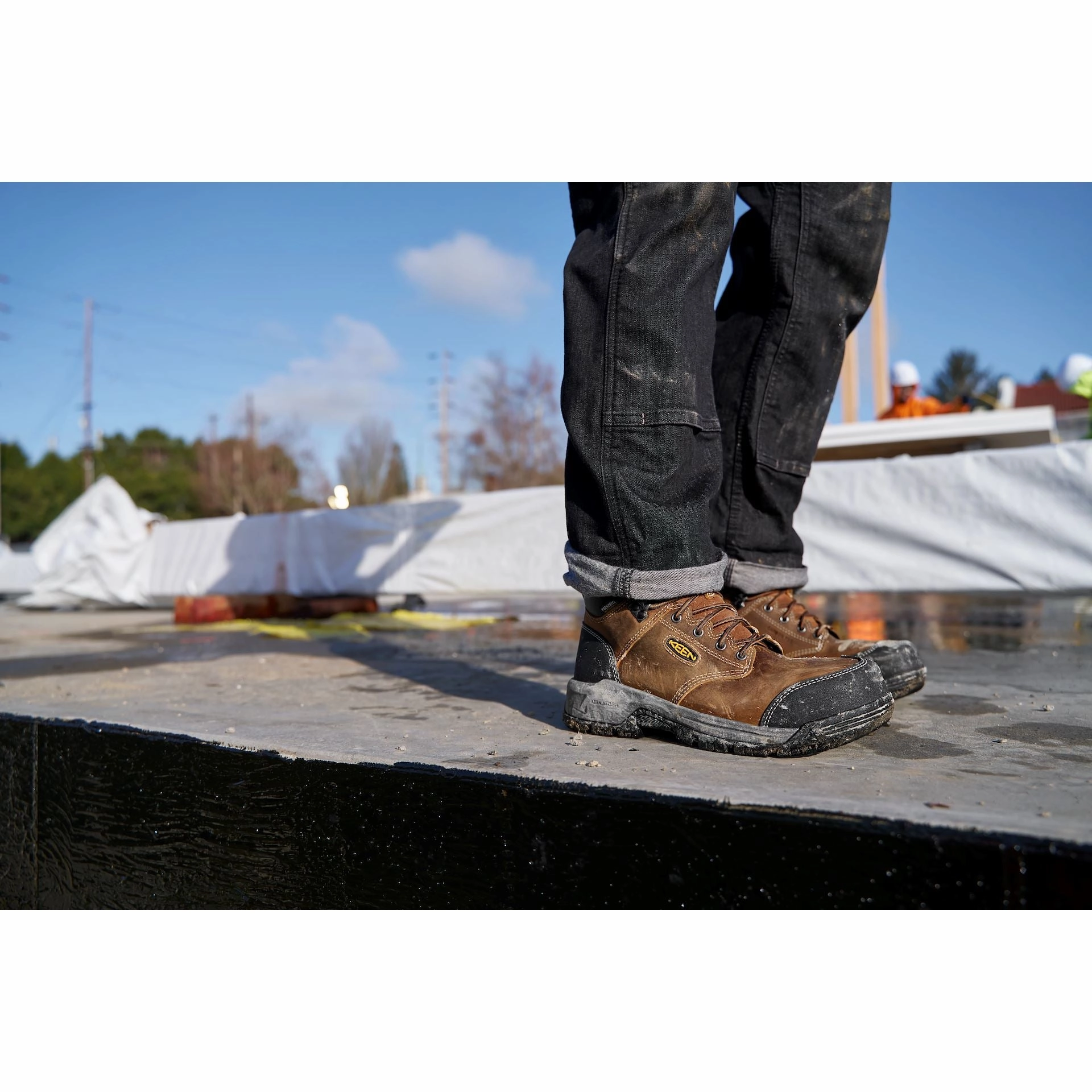 KEEN EVANSTON 8" INSULATED WATRPROOF SOFT TOE BOOT MEN'S MEDIUM AND WIDE Keen Work safety-focused work boots