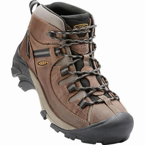 KEEN TARGHEE II MID WP MEN'S SHITAKE/BRINDLE Keen waterproof hiking shoes for trails
