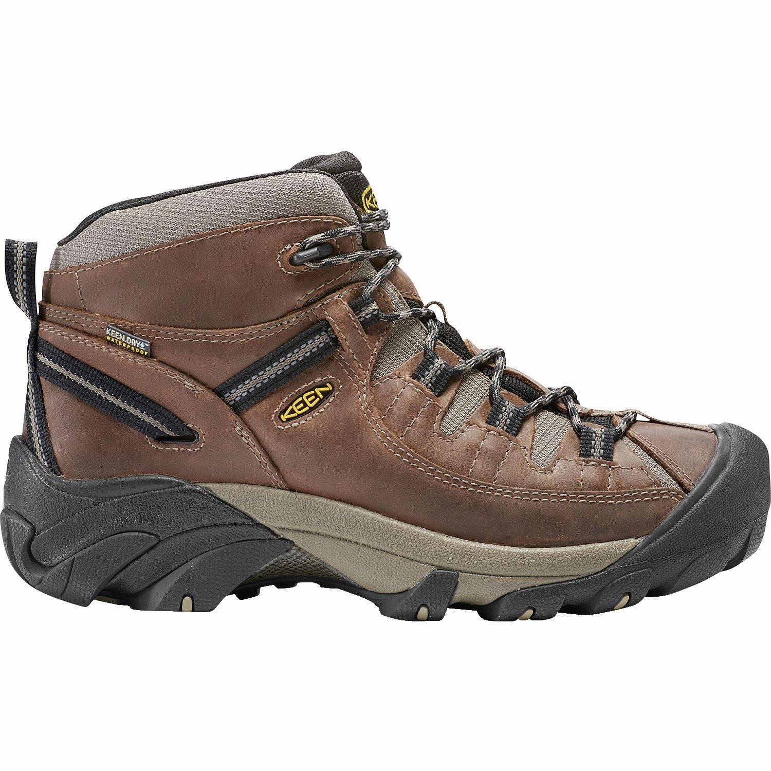 KEEN TARGHEE II MID WP MEN'S SHITAKE/BRINDLE Keen versatile adventure footwear