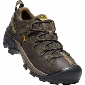 KEEN TARGHEE II WATERPROOF MEN'S MEDIUM AND WIDE Keen waterproof hiking shoes for trails