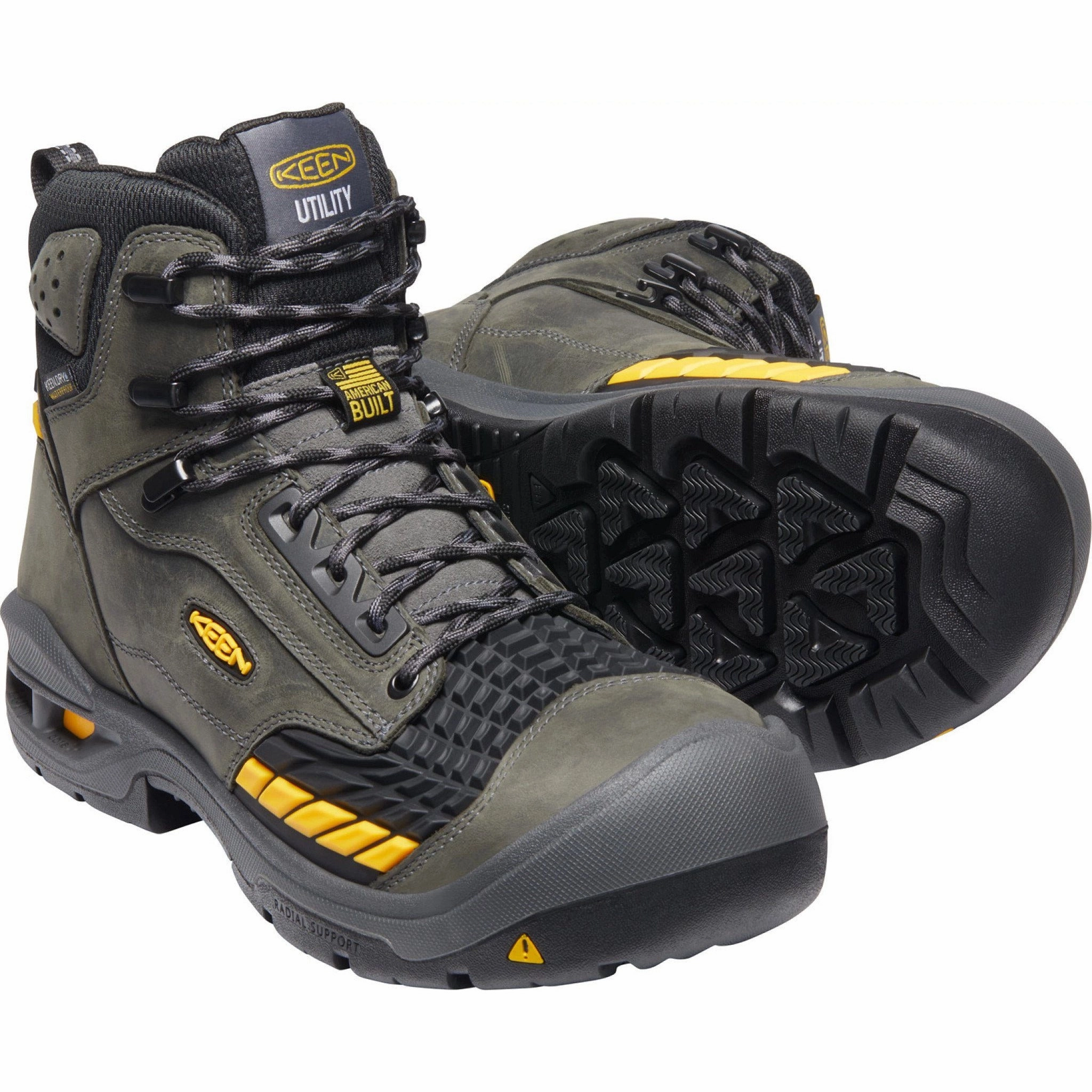 KEEN TROY 6" WATERPROOF CARBON-FIBER TOE MEN'S - FINAL SALE! Keen Work safety-focused work boots
