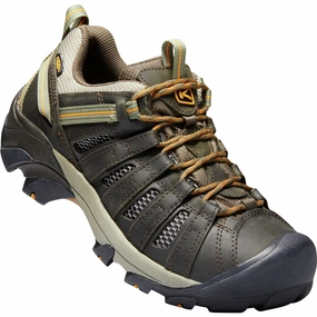 KEEN VOYAGEUR MEN'S BLACK OLIVE Keen waterproof hiking shoes for trails