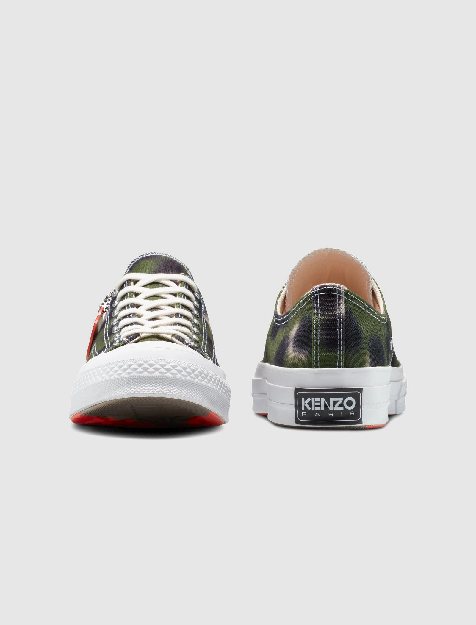 KENZO X CHUCK 70 OX "CYPRESS/BLACK/WHITE" Retro canvas shoes