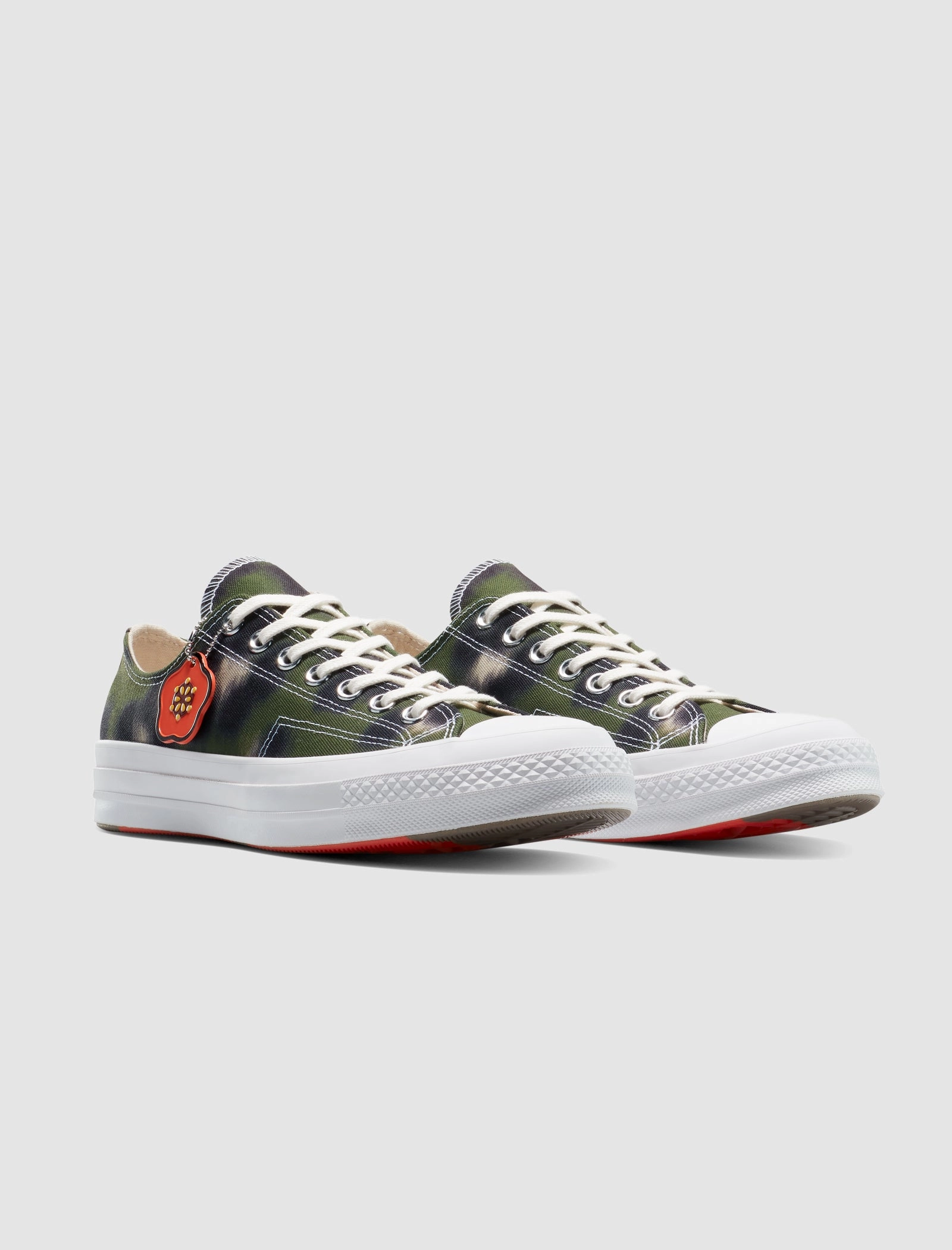 KENZO X CHUCK 70 OX "CYPRESS/BLACK/WHITE" Retro canvas shoes