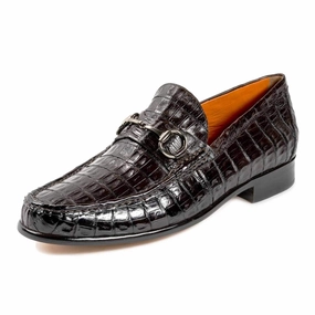 King Crocodile Bit Loafer Peter Huber handcrafted leather shoes