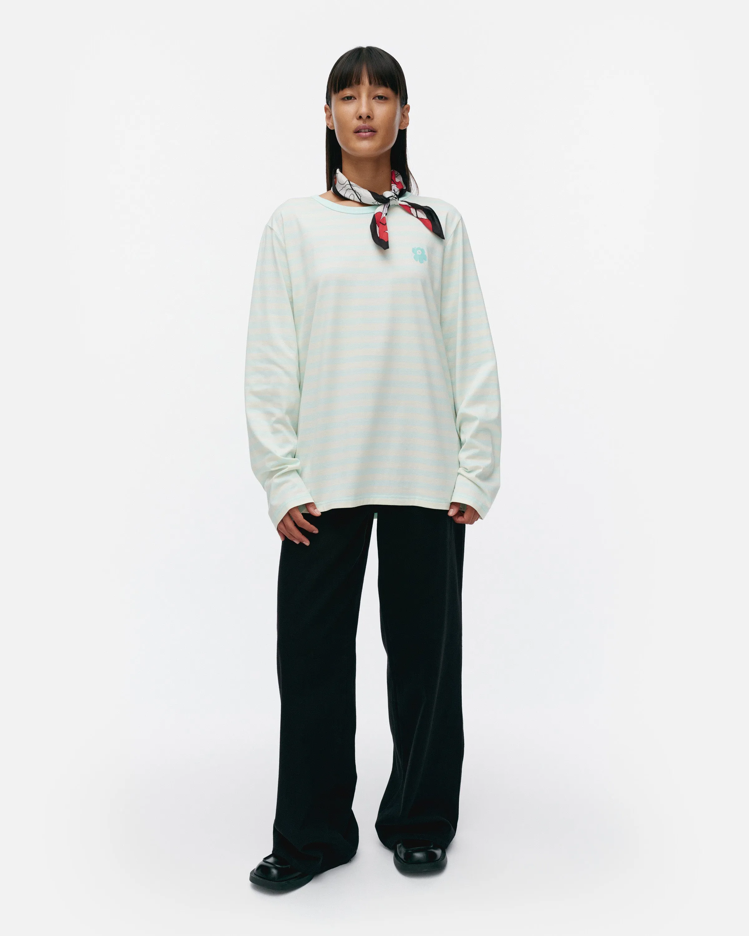 Kioski Tasaraita Long Sleeve Top 71cm Clothing_Marimekko