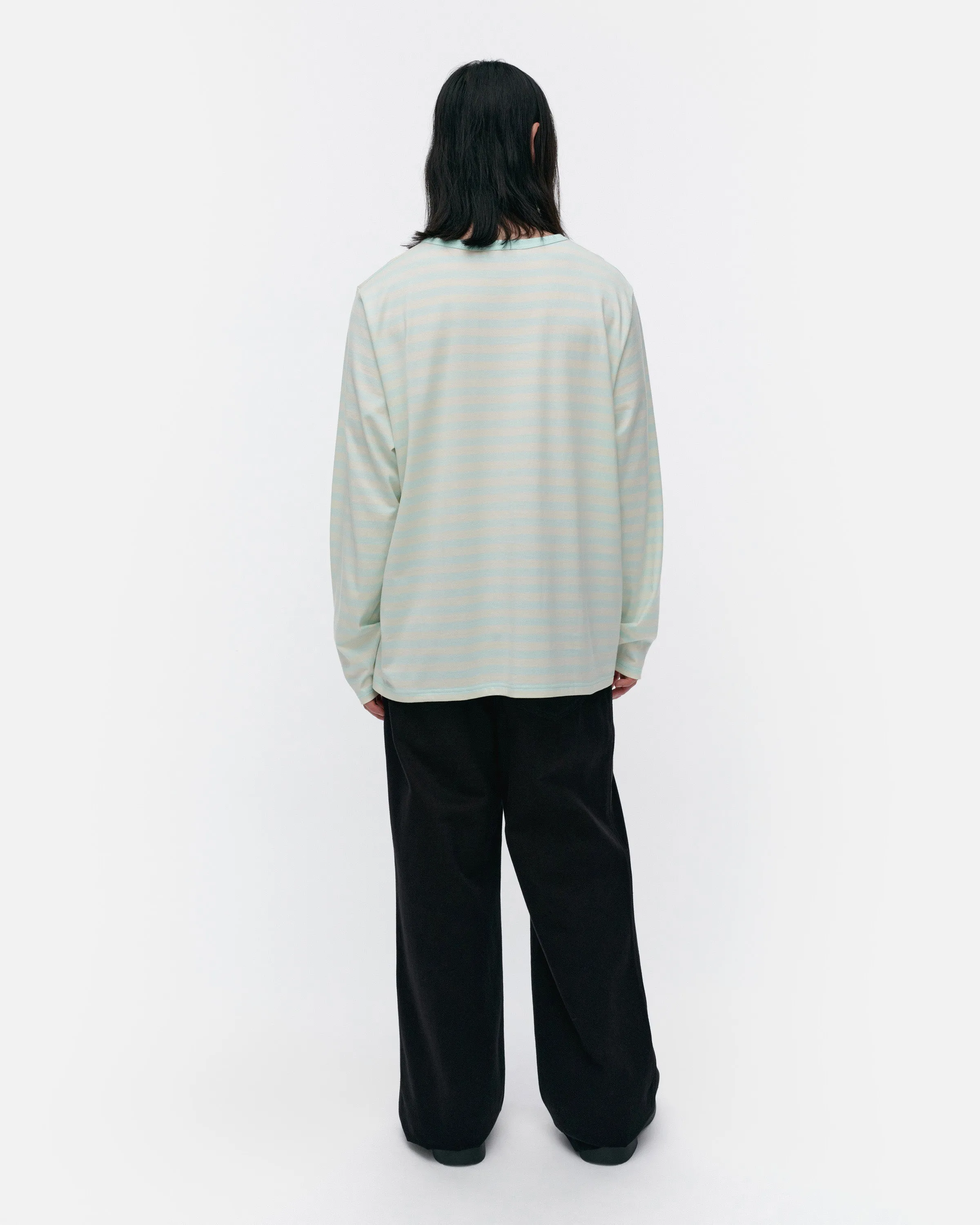 Kioski Tasaraita Long Sleeve Top 71cm Clothing_Marimekko