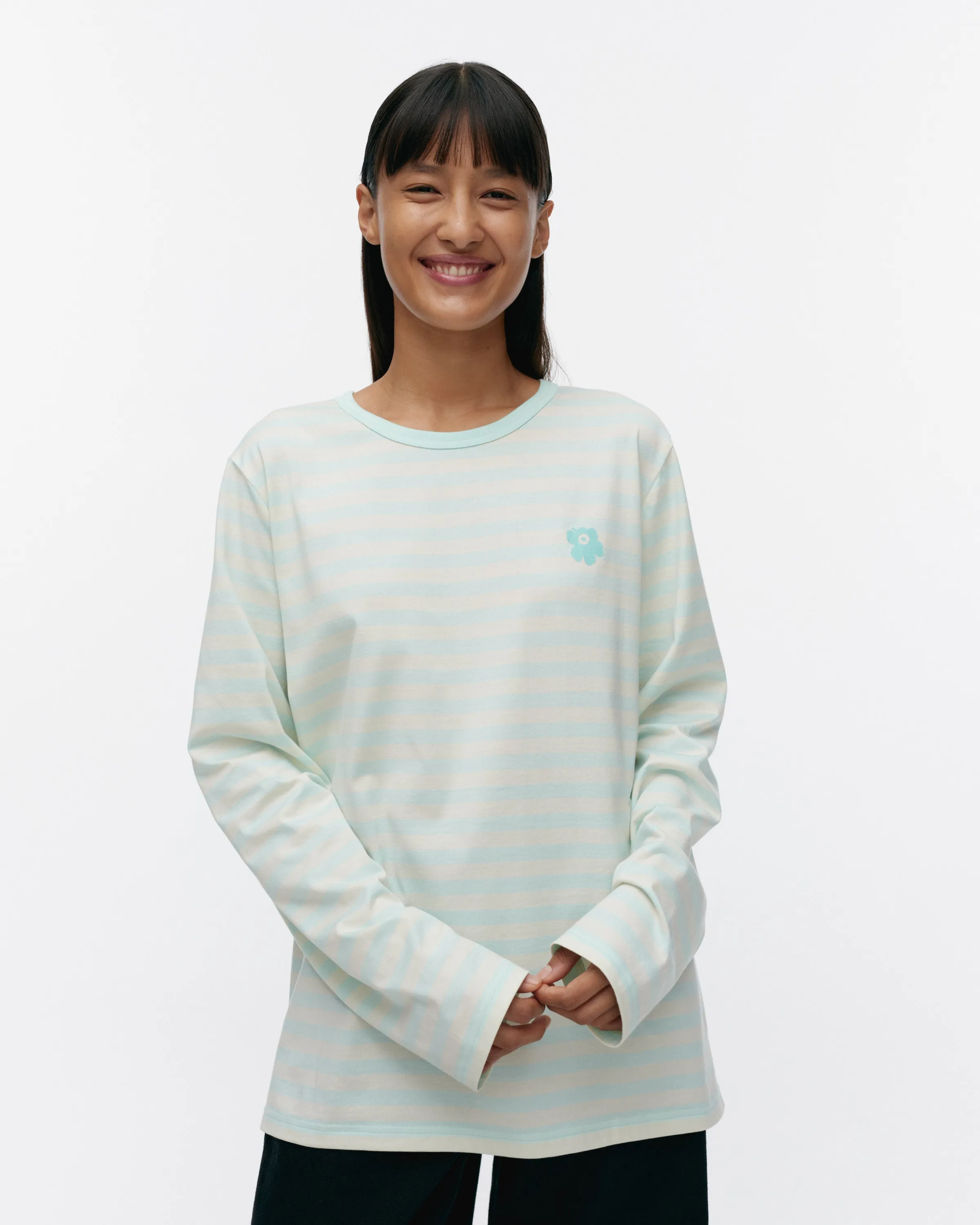 Kioski Tasaraita Long Sleeve Top 71cm Clothing_Marimekko