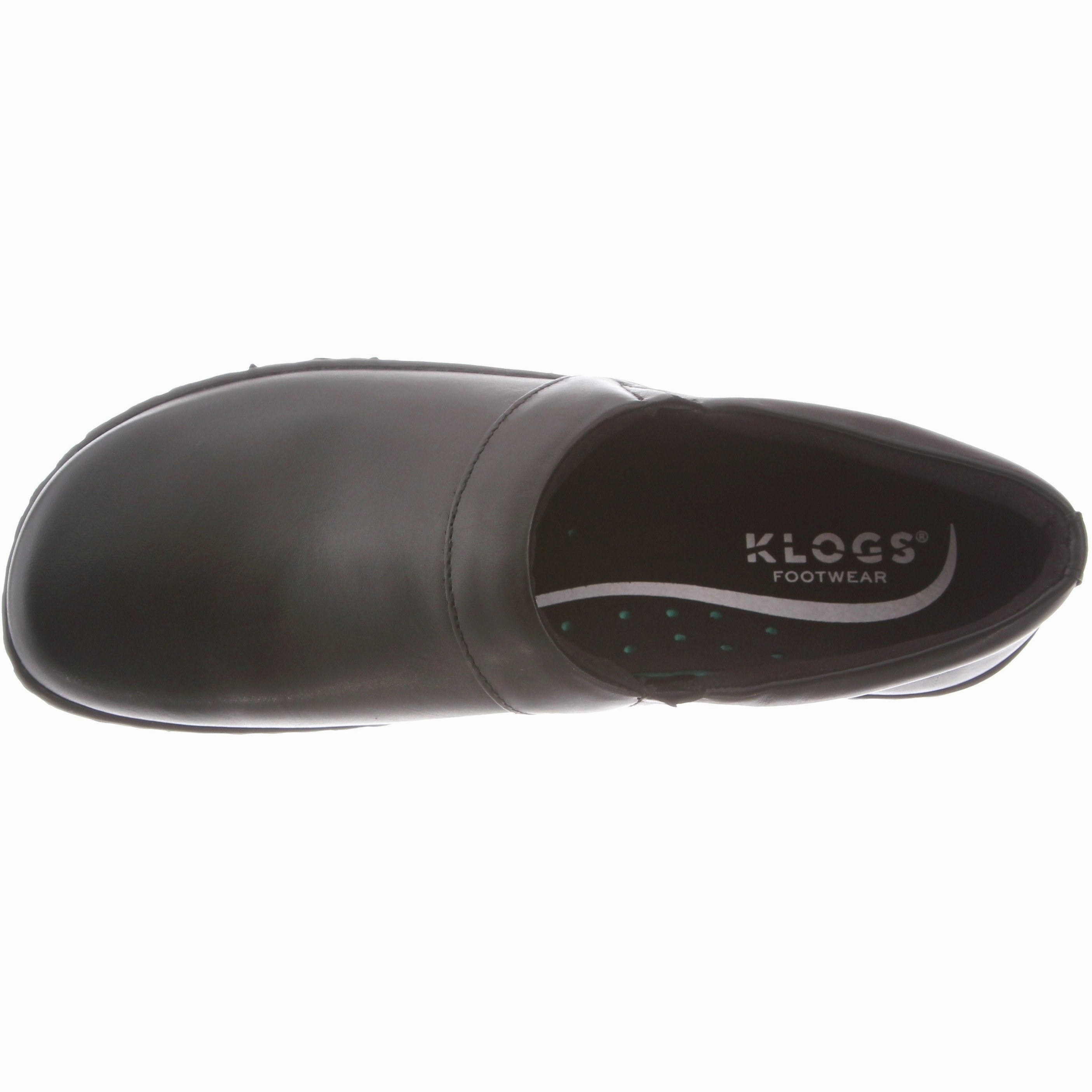 KLOGS MISSION BLACK SMOOTH MEDIUM AND WIDE Klogs comfortable work clogs