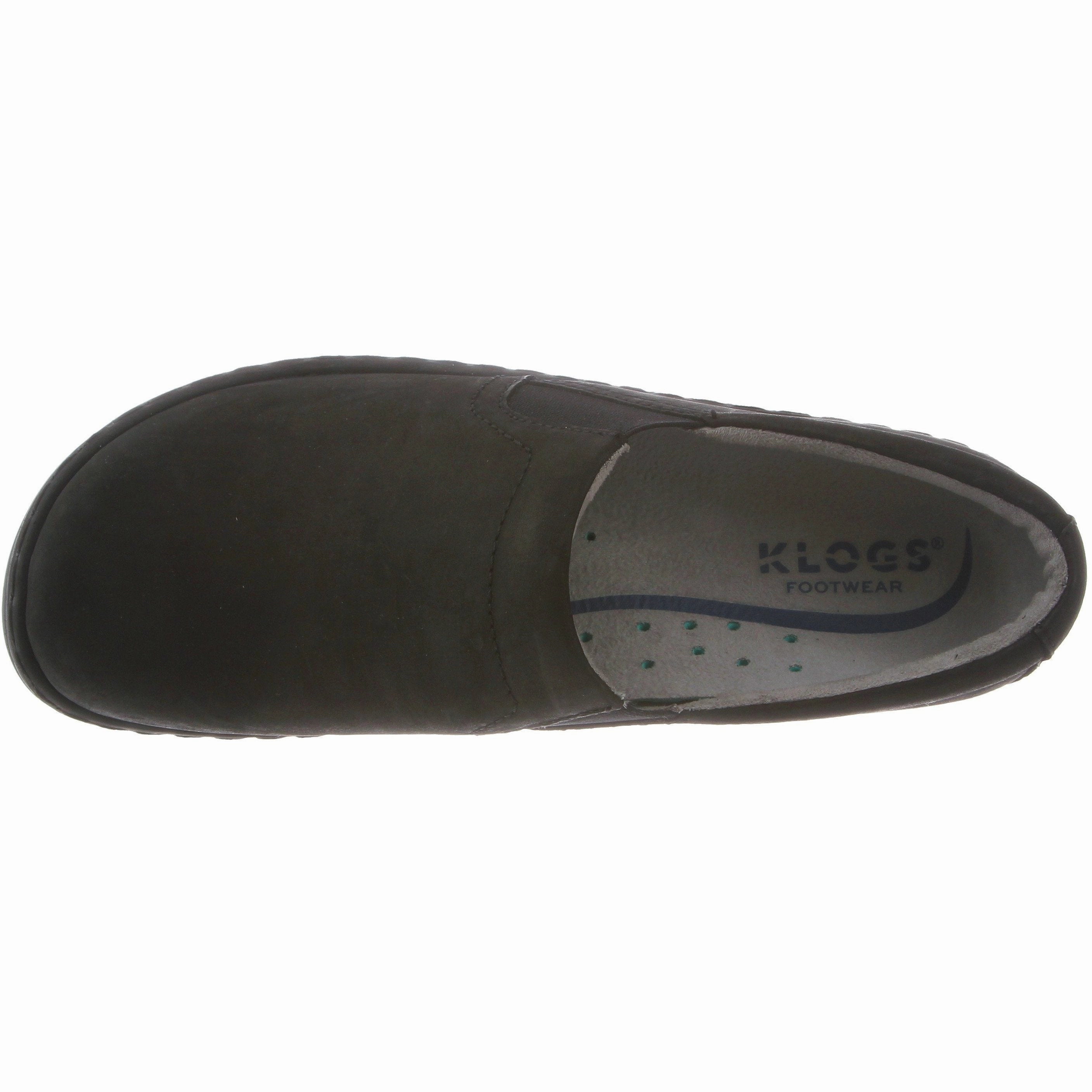 KLOGS NAPLES BLACK OILED MEDIUM AND WIDE Klogs comfortable work clogs